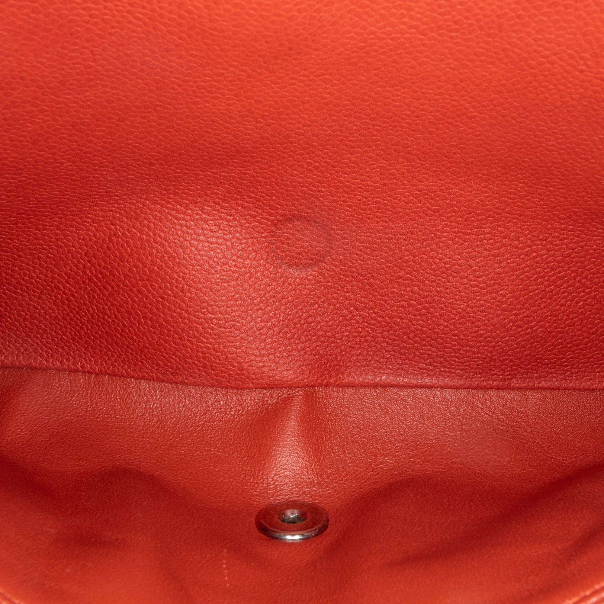 Chanel Chanel Jumbo Classic Caviar Double Flap Orange Size ONE SIZE - 5 Thumbnail