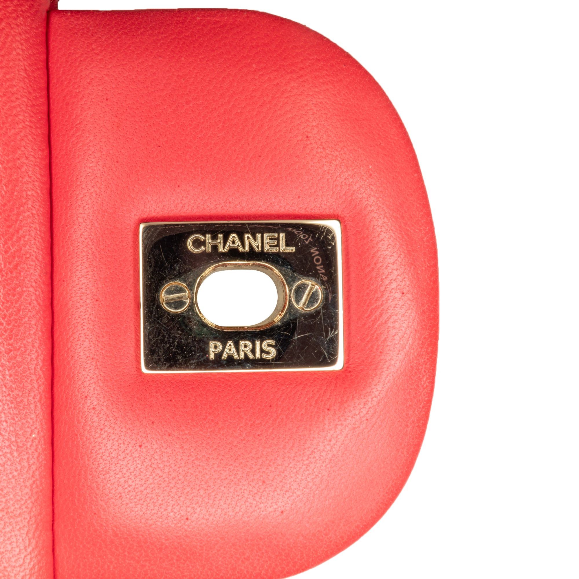 Chanel Chanel Jumbo Classic Lambskin Double Flap Red Size ONE SIZE - 9 Thumbnail
