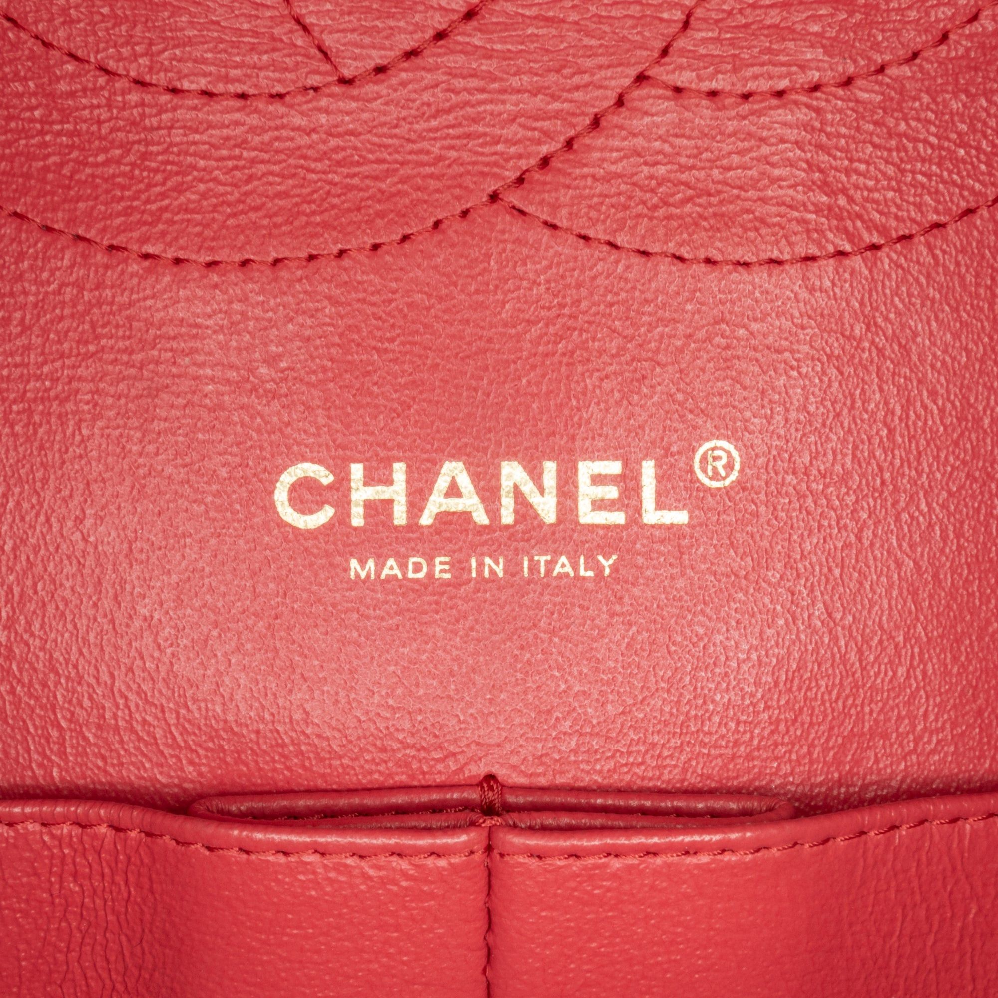 Chanel Chanel Jumbo Classic Lambskin Double Flap Red Size ONE SIZE - 5 Thumbnail