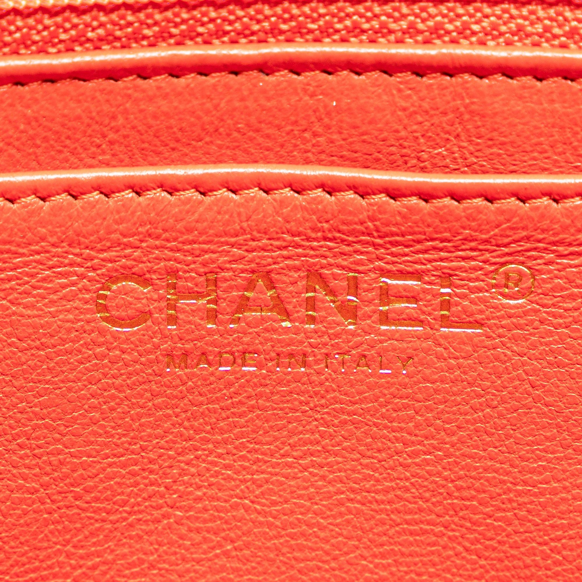 Chanel Chanel Jumbo Classic Lambskin Single Flap Orange Size ONE SIZE - 5 Thumbnail