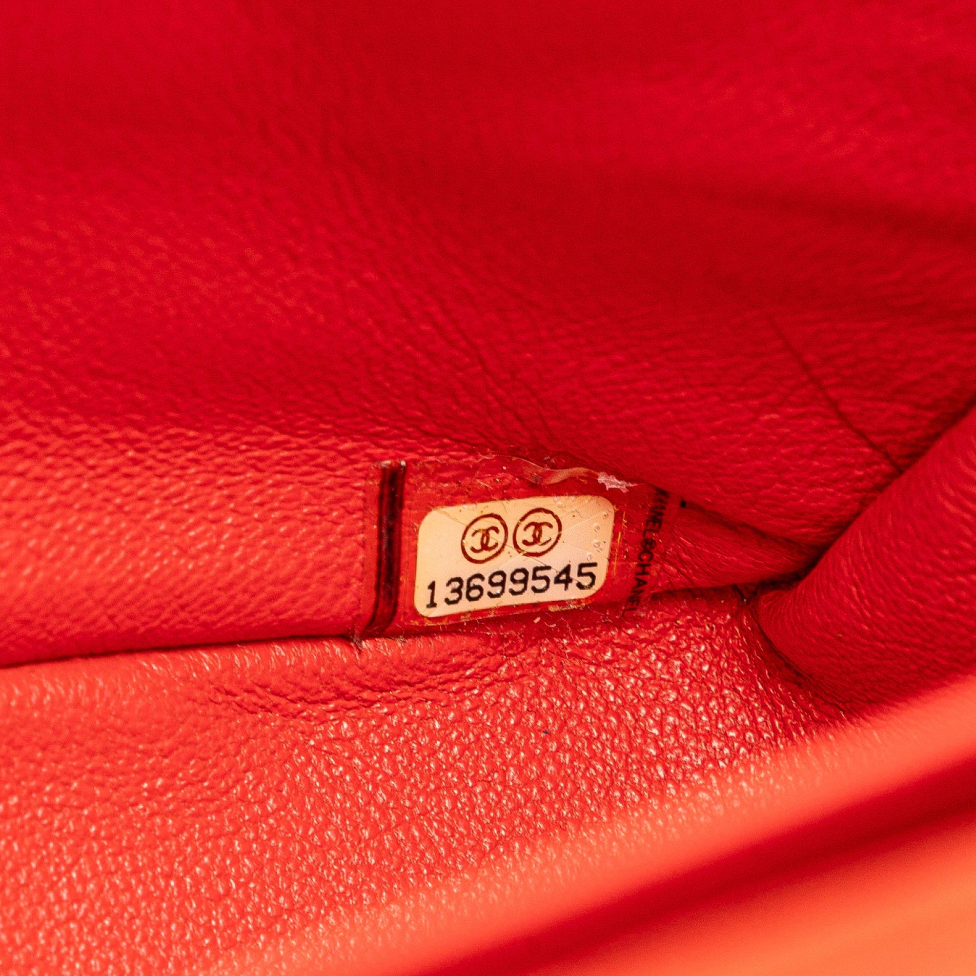 Chanel Chanel Jumbo Classic Lambskin Single Flap Orange Size ONE SIZE - 6 Thumbnail