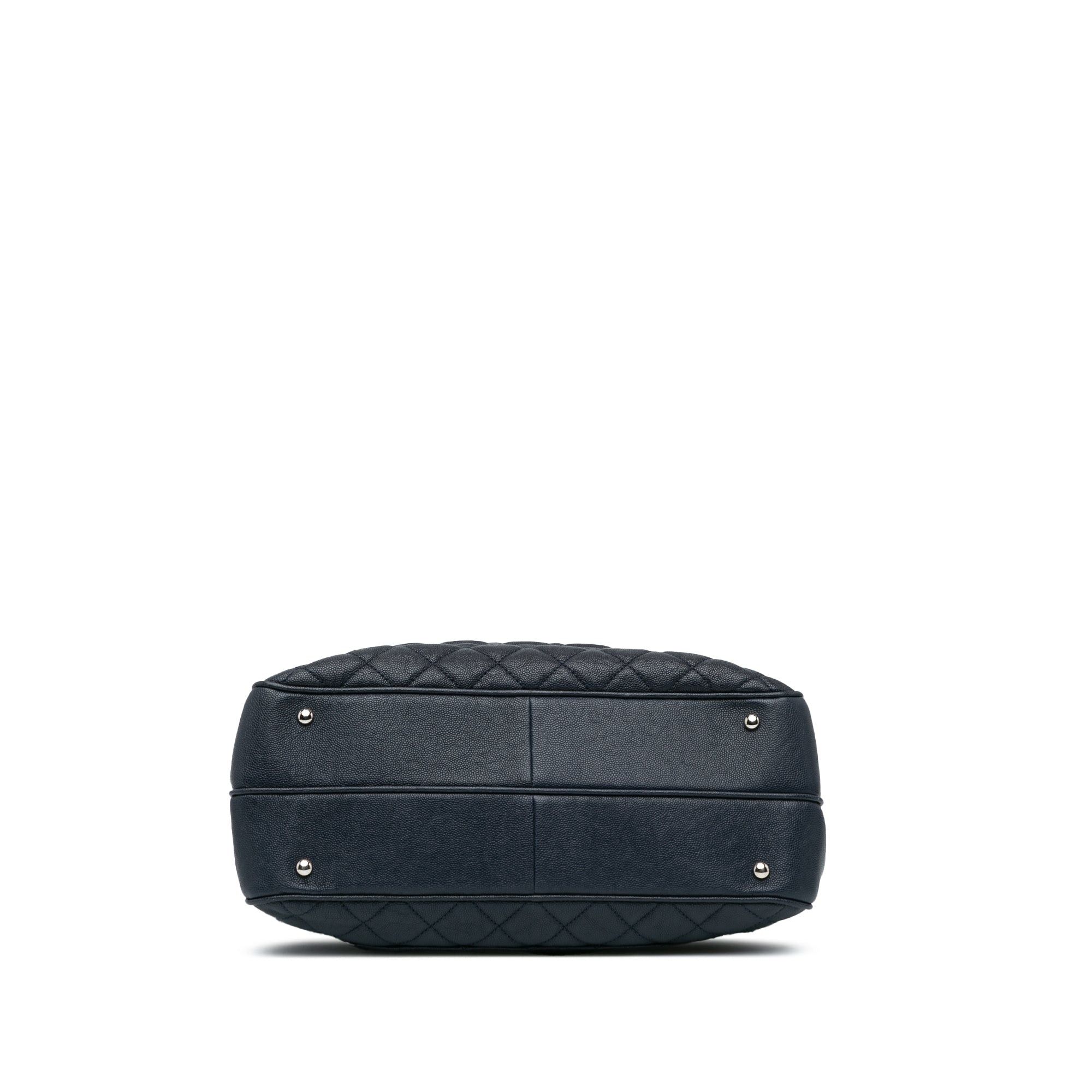 Chanel Chanel Large Quilted Caviar Urban Companion Tote Blue Size ONE SIZE - 3 Thumbnail