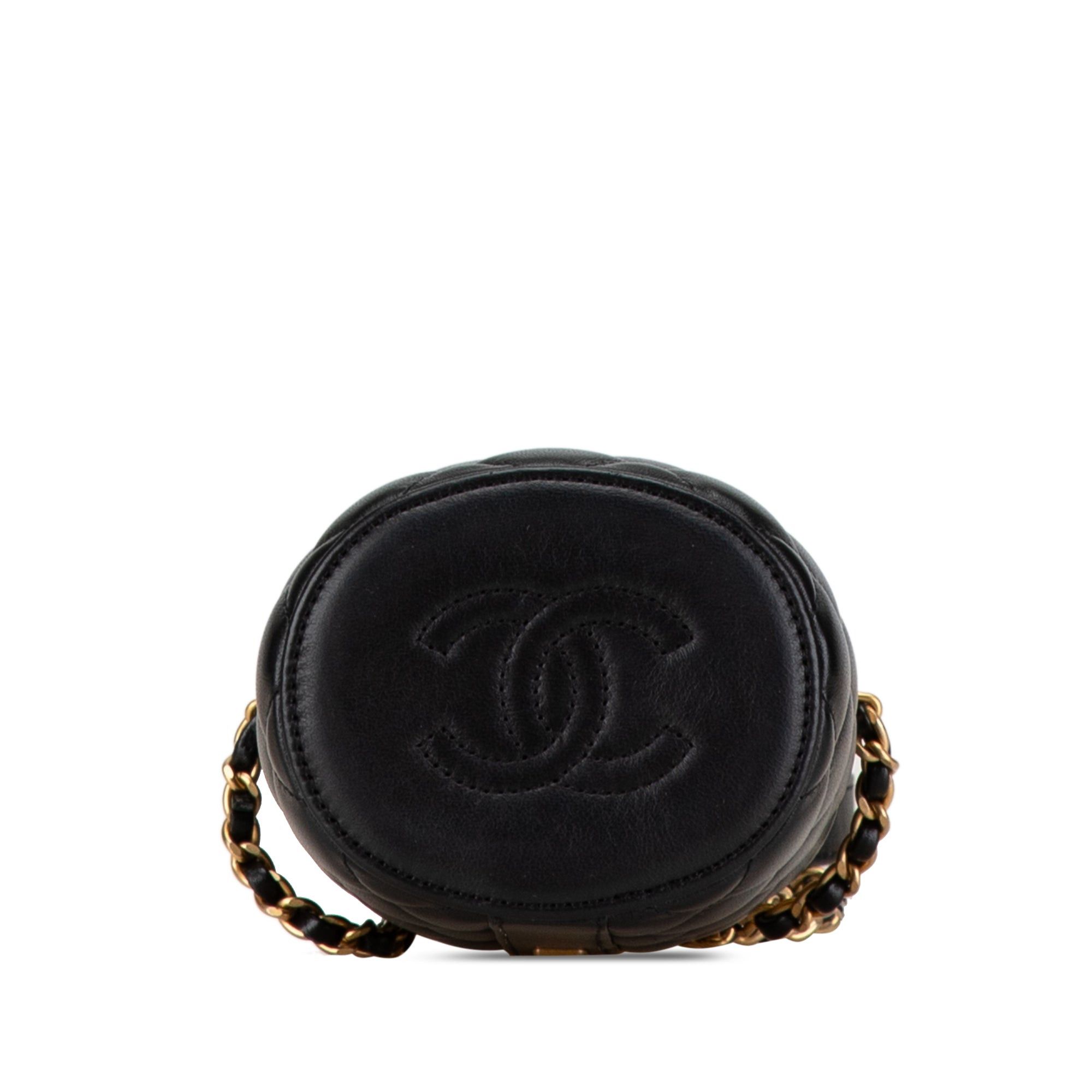 Chanel Chanel Mini Lambskin Crown Box Bag Black Size ONE SIZE - 3 Thumbnail