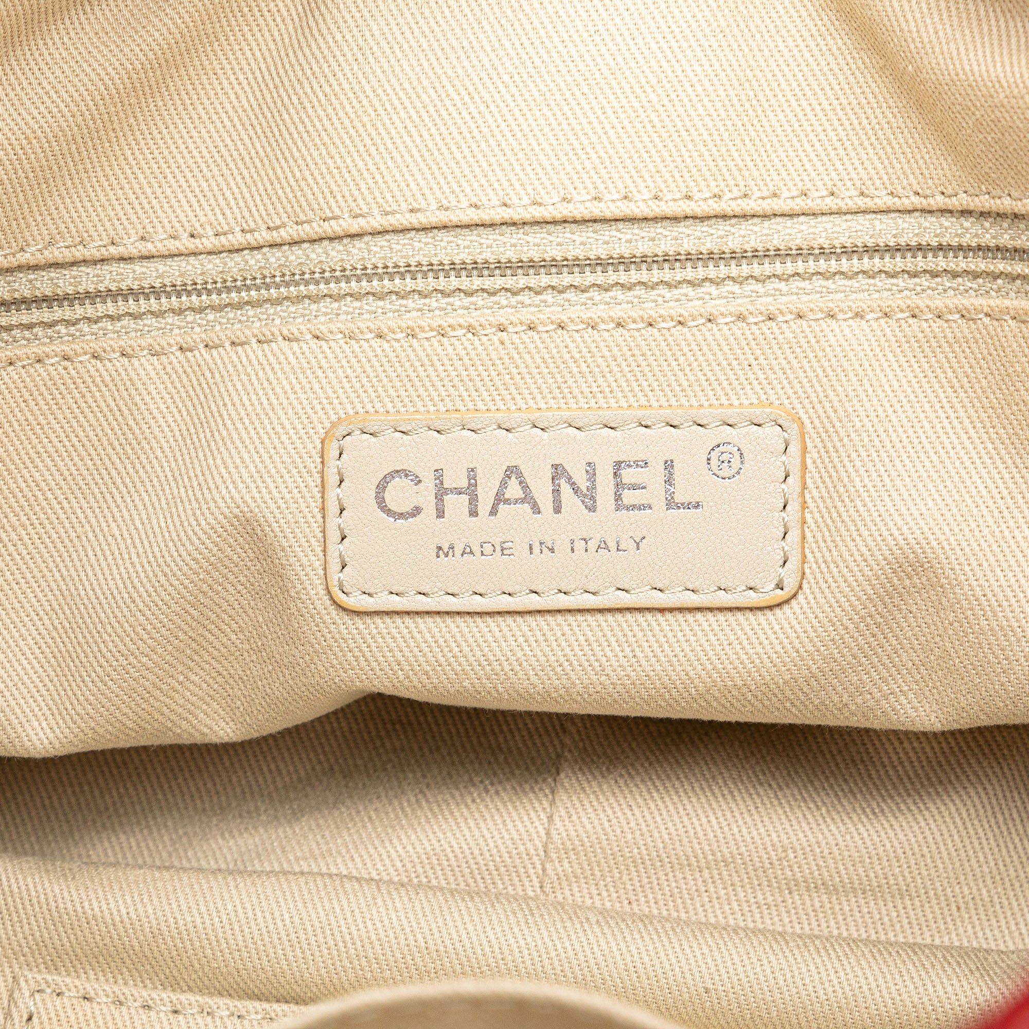 Chanel Chanel Quilted Caviar Soft Shopper Tote Red Size ONE SIZE - 5 Thumbnail