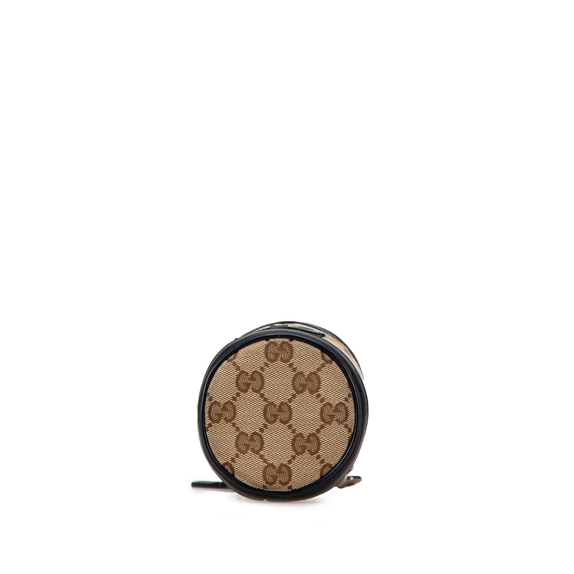 Gucci Gucci GG Canvas Mini Zoo Bird Bottle Holder Brown Size ONE SIZE - 3 Thumbnail