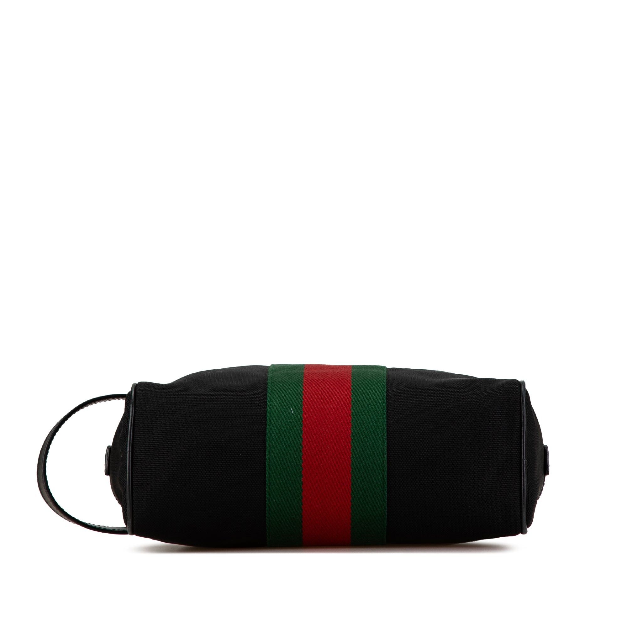 Gucci Gucci Techno Web Canvas Clutch Black Size ONE SIZE - 3 Thumbnail
