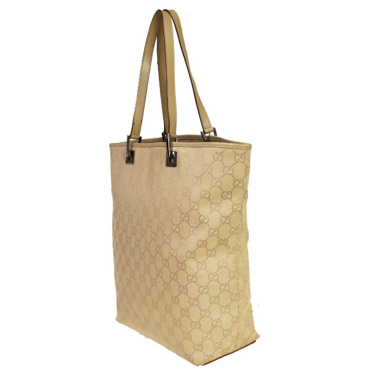 Gucci Gg Canvas Beige Canvas Shoulder Bag (Pre-Owned) Size ONE SIZE - 3 Thumbnail