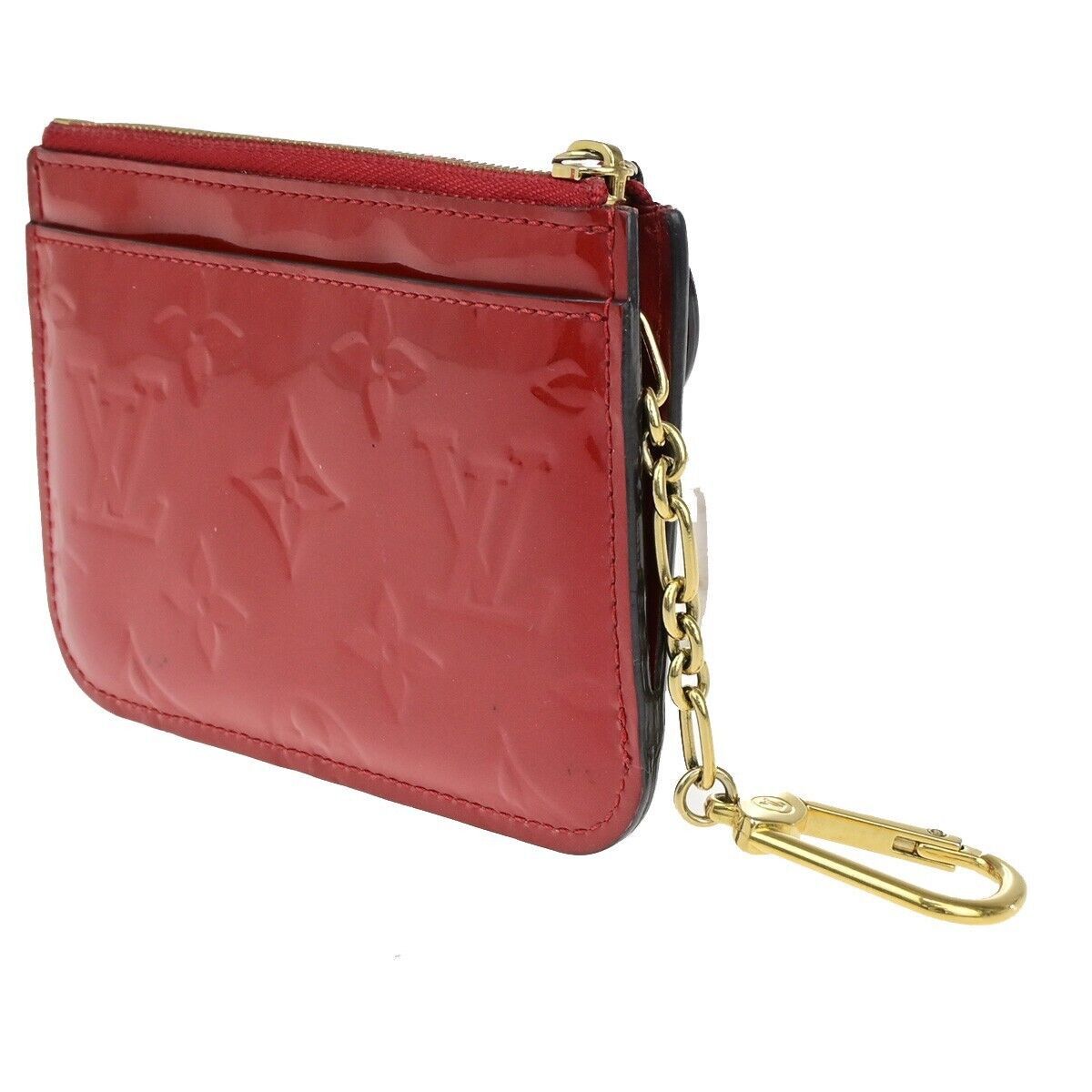 Louis Vuitton Pochette Clés Red Patent Leather Wallet (Pre-Owned) Size ONE SIZE - 4 Thumbnail