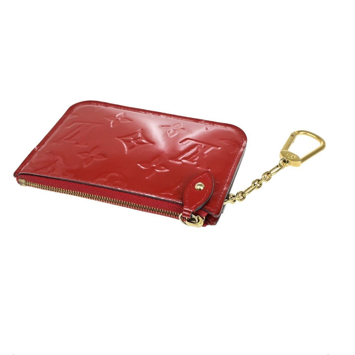 Louis Vuitton Pochette Clés Red Patent Leather Wallet (Pre-Owned) Size ONE SIZE - 11 Thumbnail