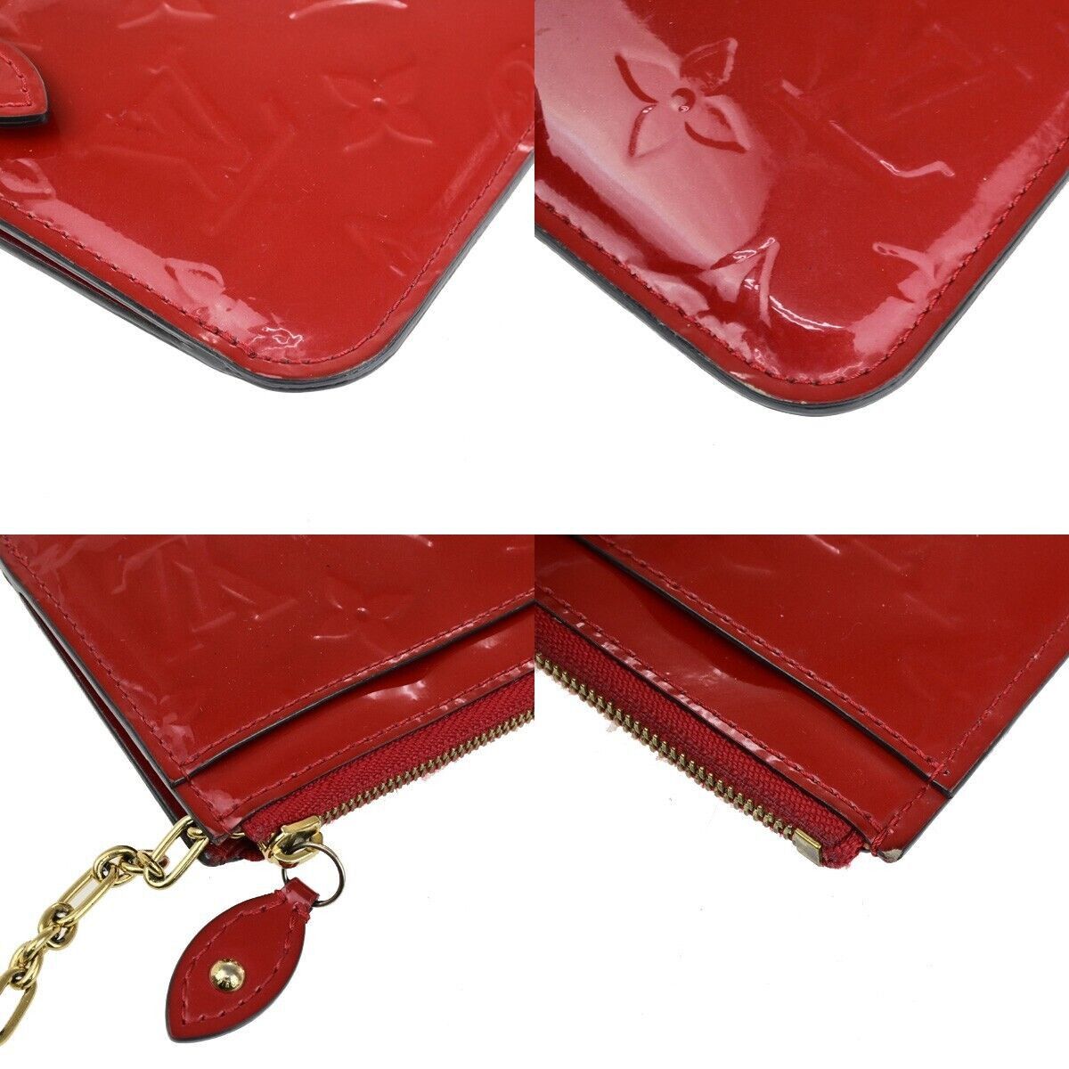 Louis Vuitton Pochette Clés Red Patent Leather Wallet (Pre-Owned) Size ONE SIZE - 6 Thumbnail