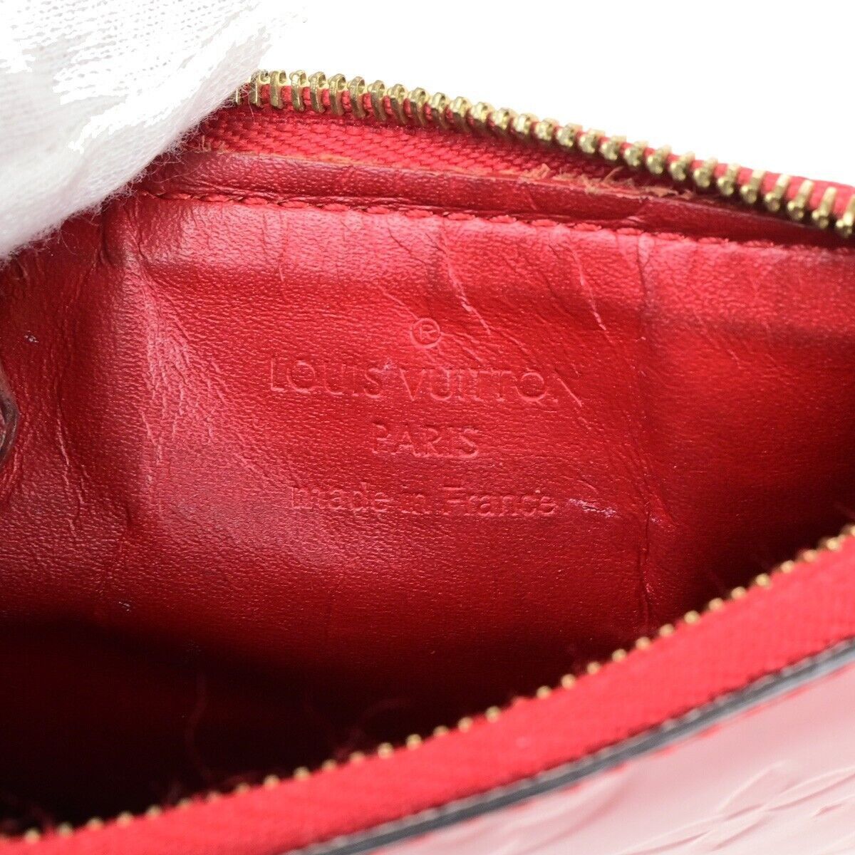 Louis Vuitton Pochette Clés Red Patent Leather Wallet (Pre-Owned) Size ONE SIZE - 10 Thumbnail