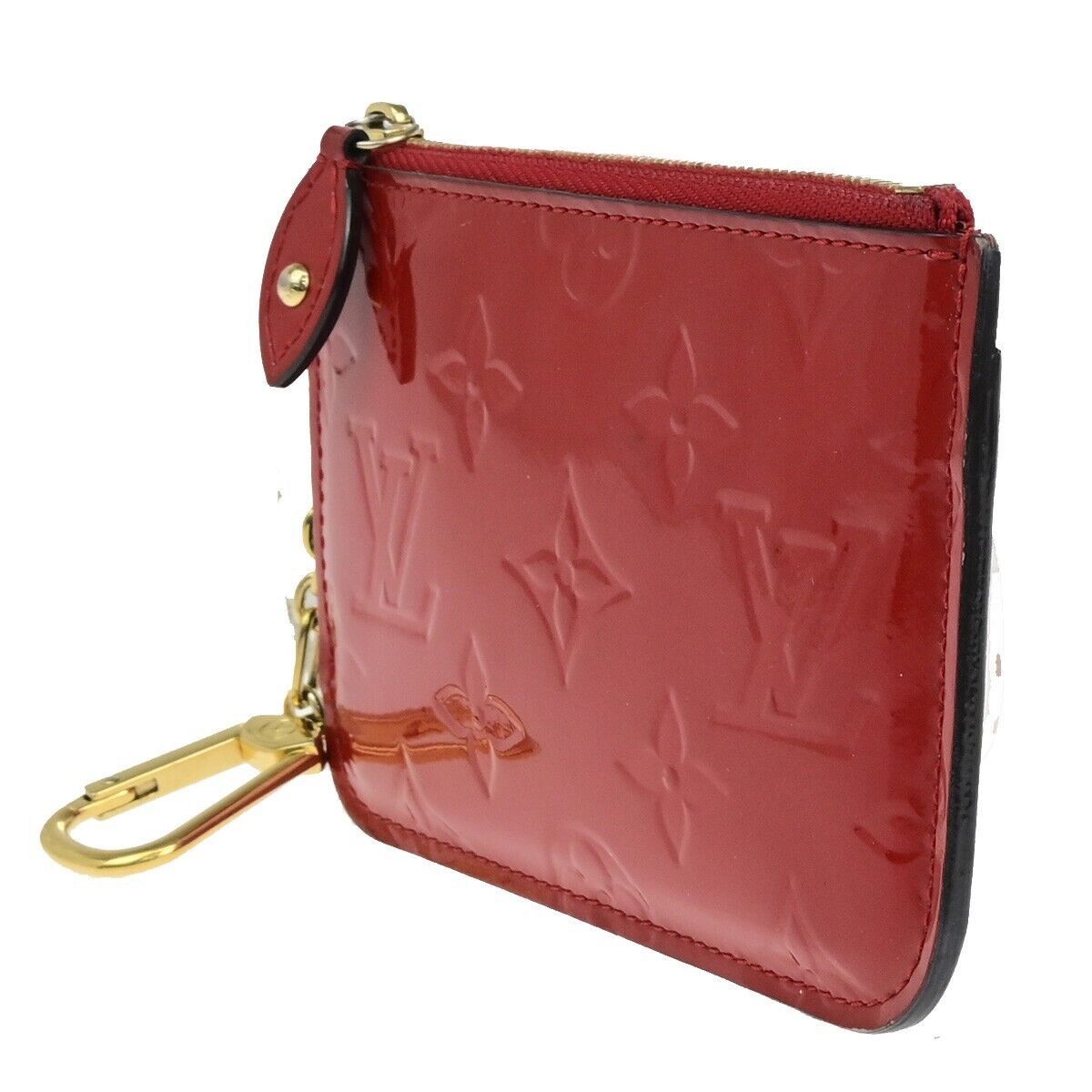 Louis Vuitton Pochette Clés Red Patent Leather Wallet (Pre-Owned) Size ONE SIZE - 3 Thumbnail