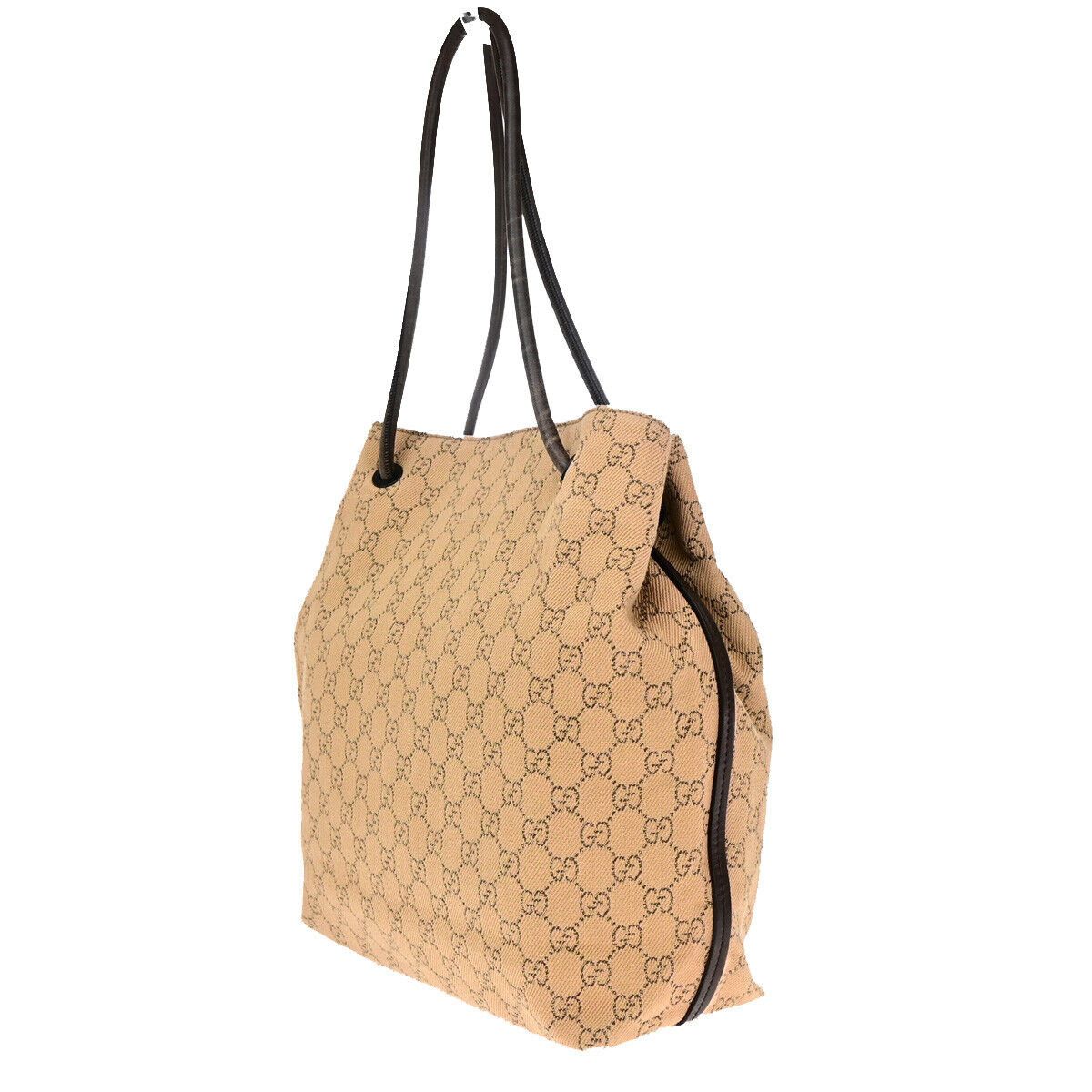Gucci -- Brown Canvas Shoulder Bag (Pre-Owned) Size ONE SIZE - 3 Thumbnail
