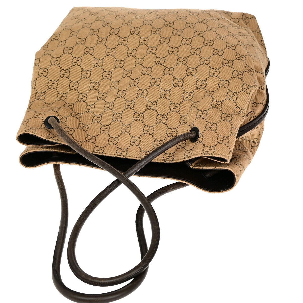 Gucci -- Brown Canvas Shoulder Bag (Pre-Owned) Size ONE SIZE - 4 Thumbnail