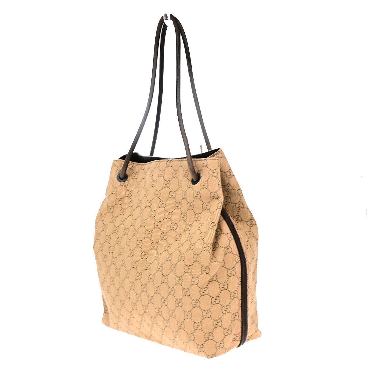 Gucci -- Brown Canvas Shoulder Bag (Pre-Owned) Size ONE SIZE - 17 Thumbnail