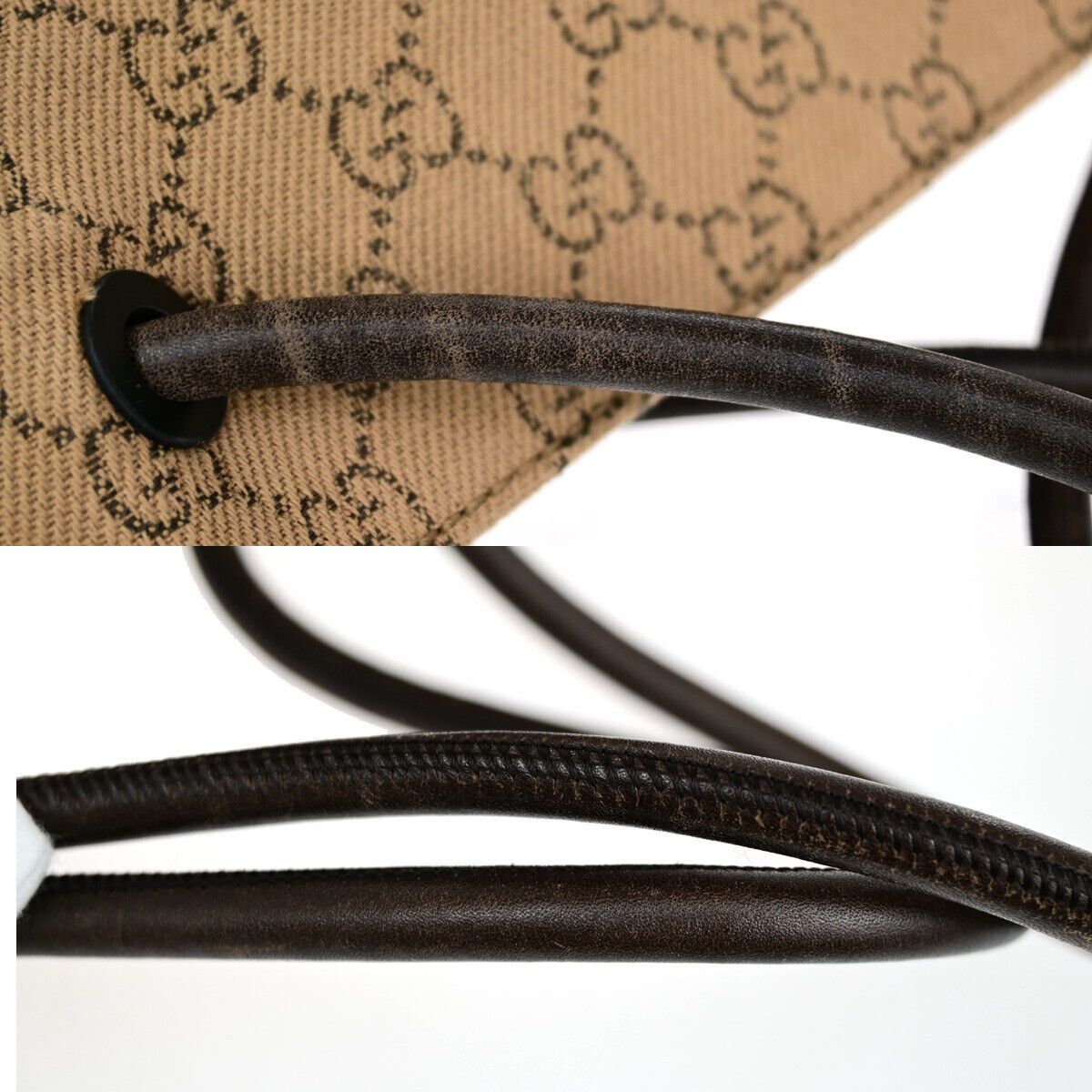 Gucci -- Brown Canvas Shoulder Bag (Pre-Owned) Size ONE SIZE - 13 Thumbnail