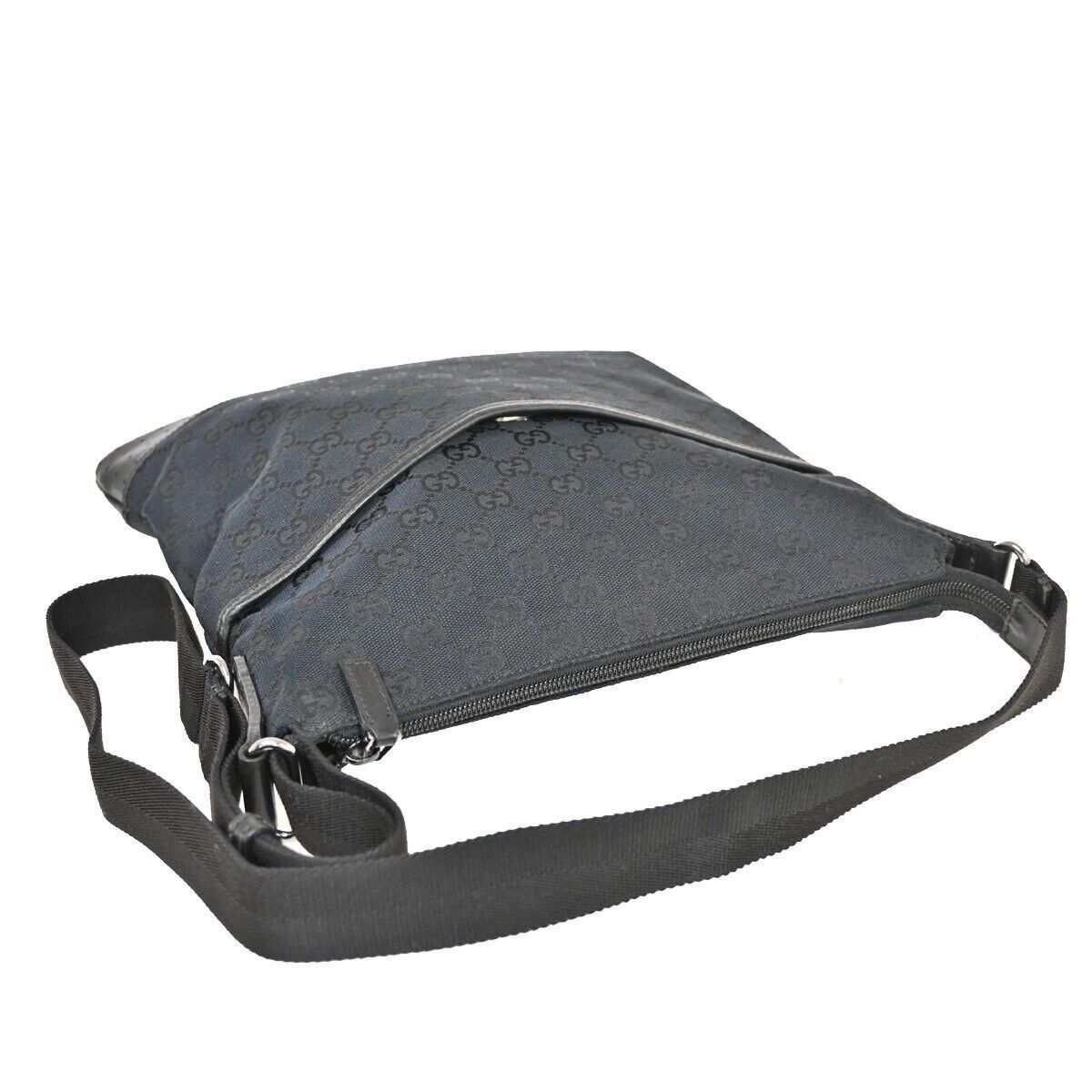 Gucci Black Canvas Shoulder Bag (Pre-Owned) Size ONE SIZE - 5 Thumbnail