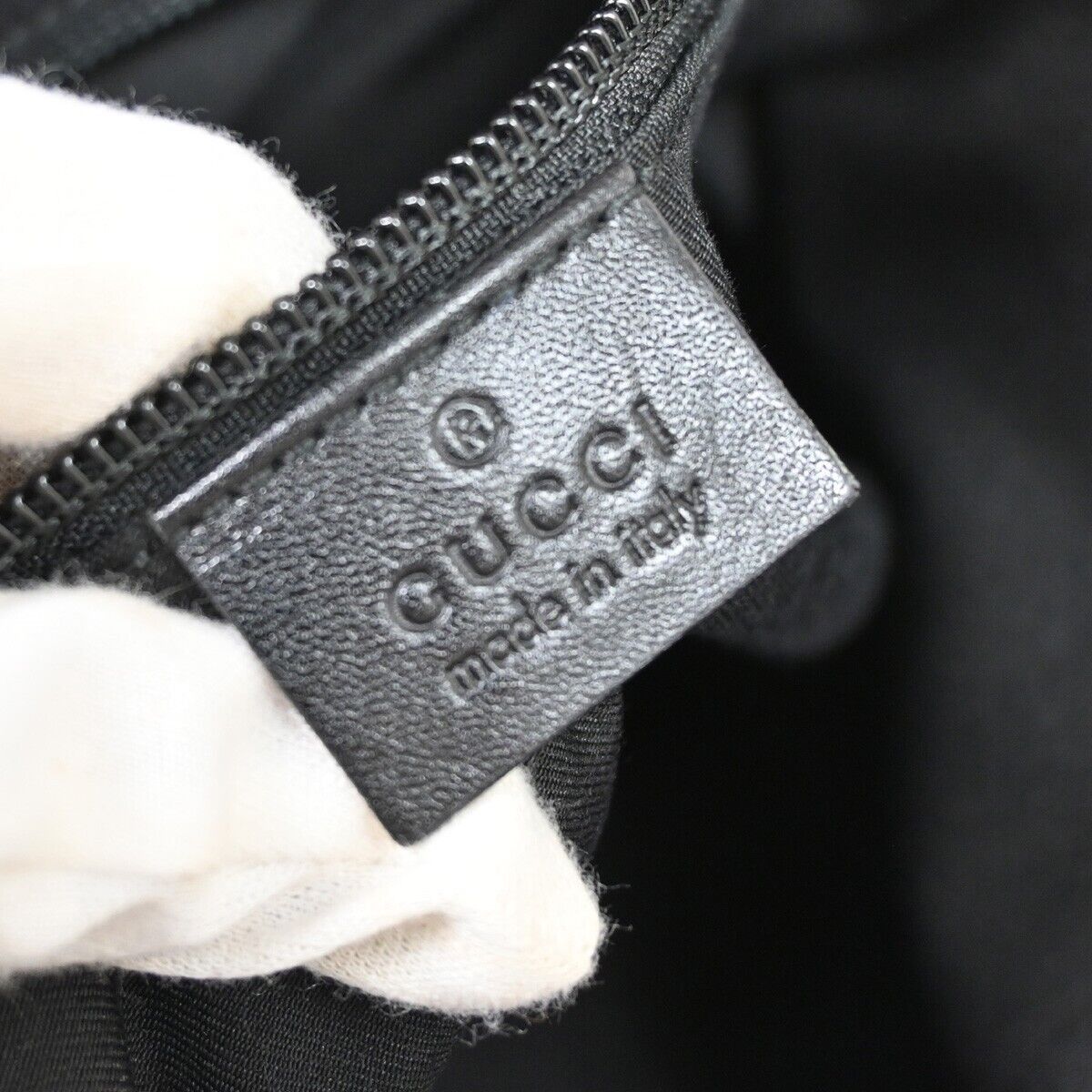 Gucci Black Canvas Shoulder Bag (Pre-Owned) Size ONE SIZE - 11 Thumbnail