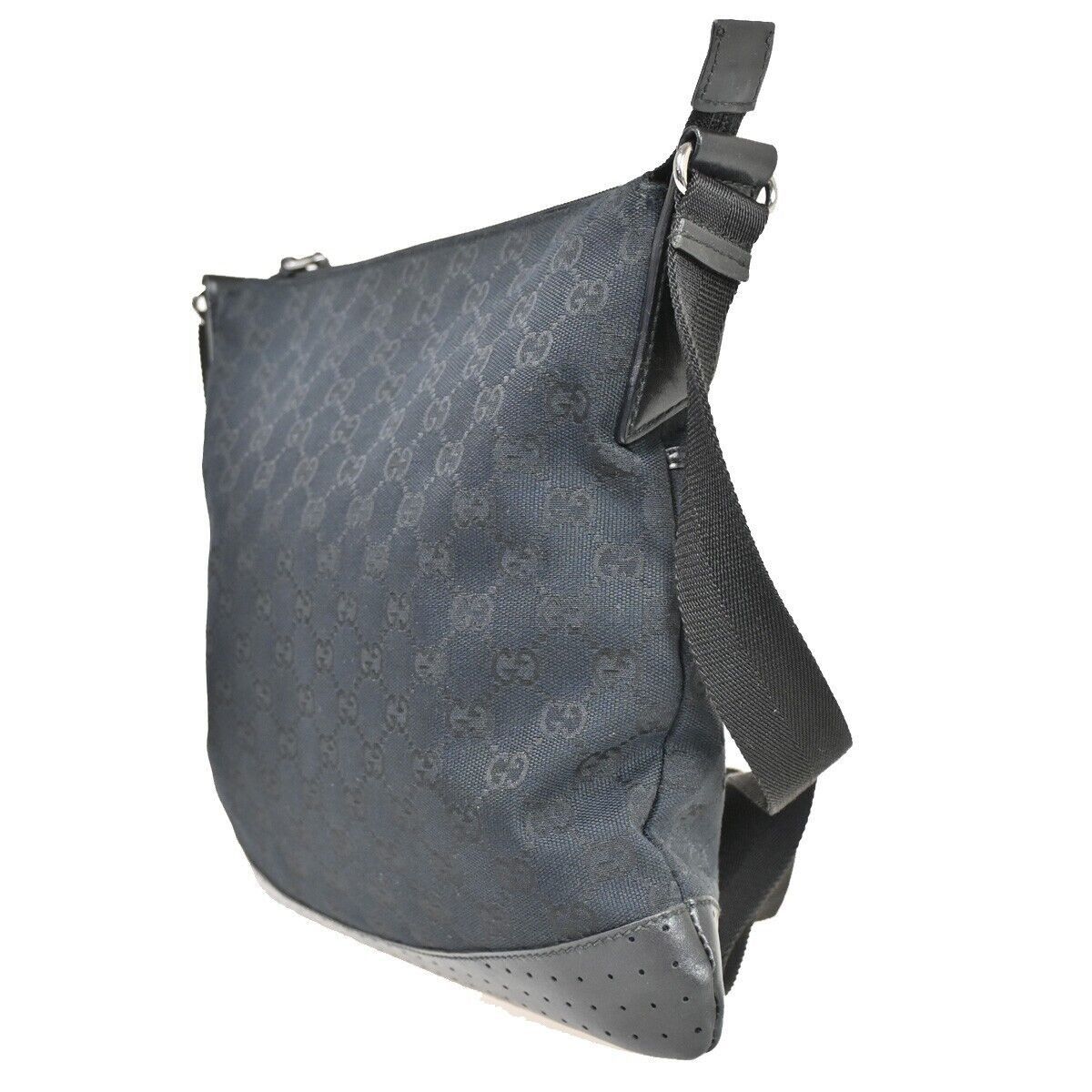 Gucci Black Canvas Shoulder Bag (Pre-Owned) Size ONE SIZE - 4 Thumbnail