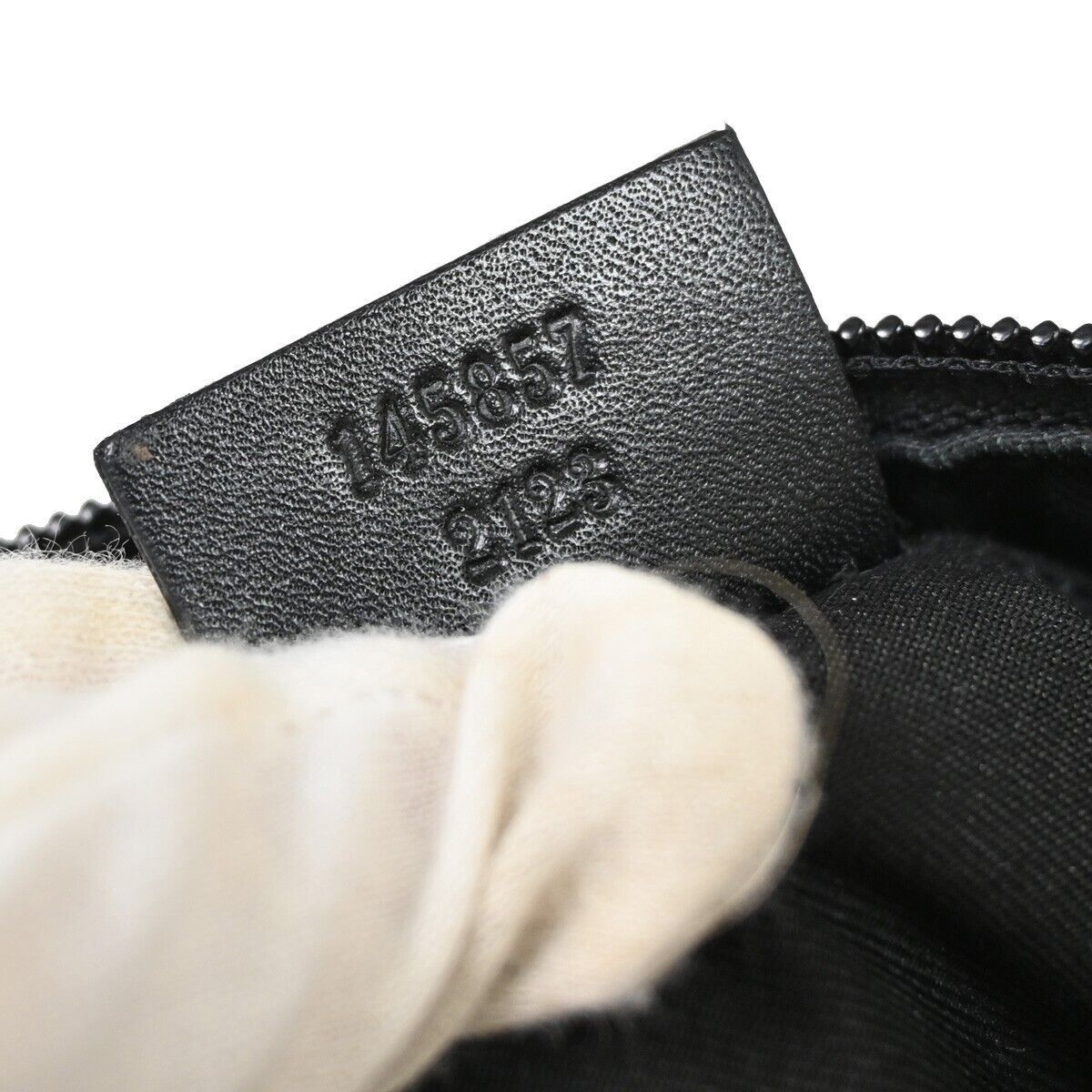 Gucci Black Canvas Shoulder Bag (Pre-Owned) Size ONE SIZE - 10 Thumbnail