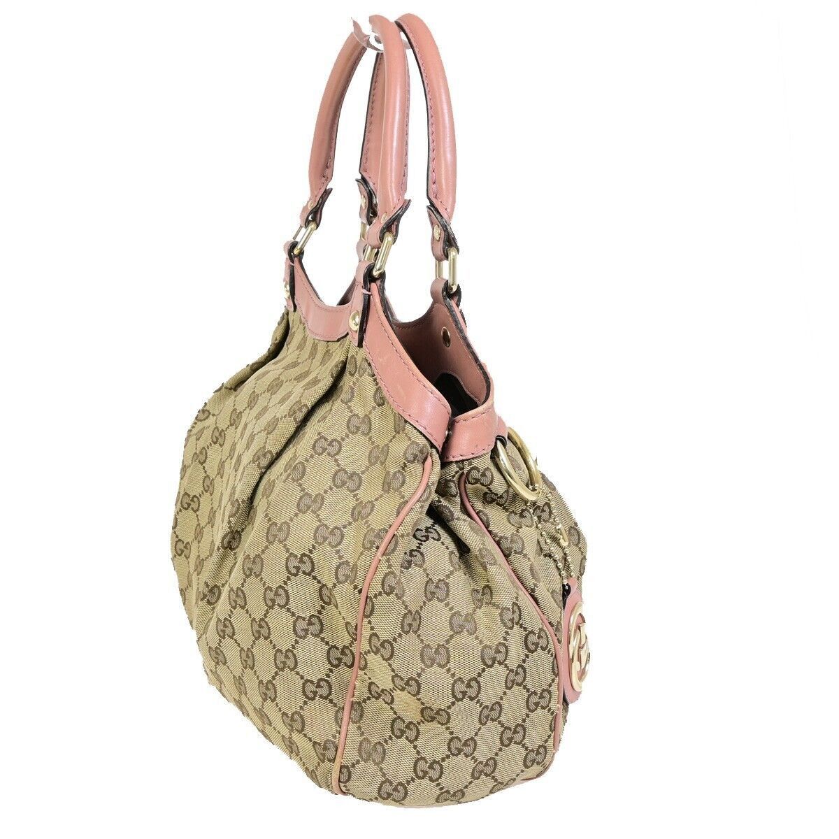 Gucci Sukey Beige Canvas Handbag (Pre-Owned) Size ONE SIZE - 4 Thumbnail