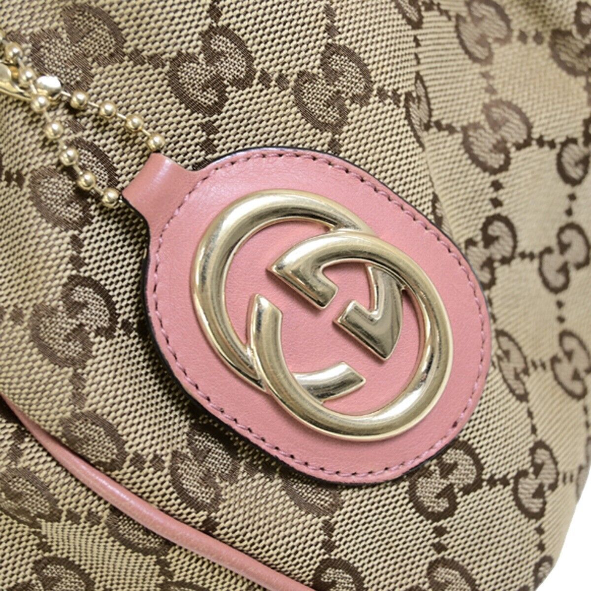 Gucci Sukey Beige Canvas Handbag (Pre-Owned) Size ONE SIZE - 7 Thumbnail