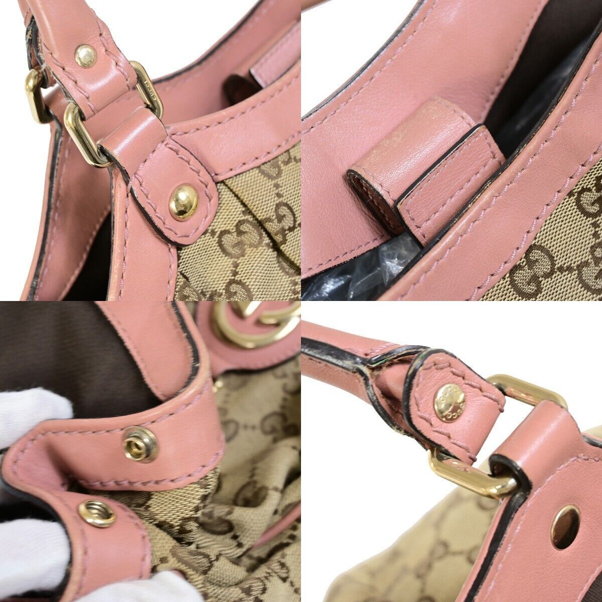 Gucci Sukey Beige Canvas Handbag (Pre-Owned) Size ONE SIZE - 15 Thumbnail