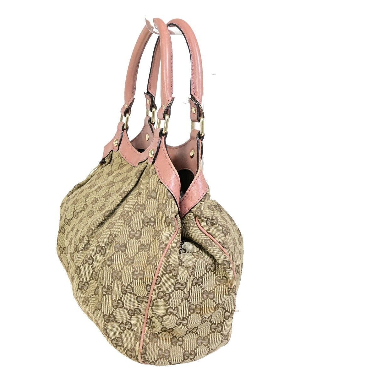 Gucci Sukey Beige Canvas Handbag (Pre-Owned) Size ONE SIZE - 3 Thumbnail