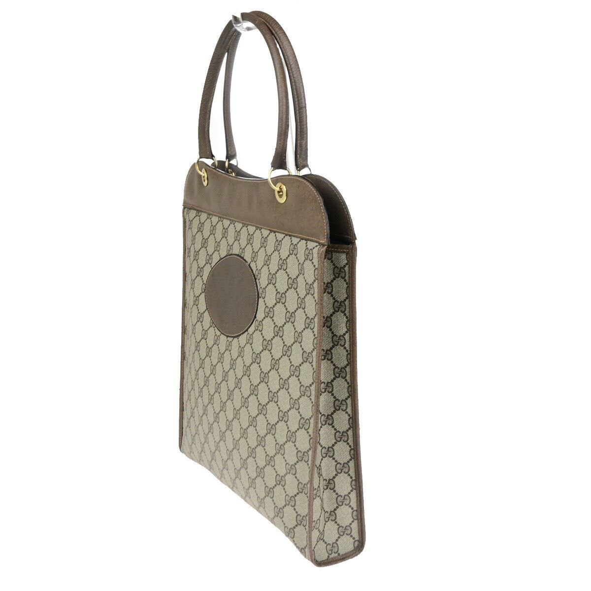 Gucci Old Brown Canvas Handbag (Pre-Owned) Size ONE SIZE - 3 Thumbnail