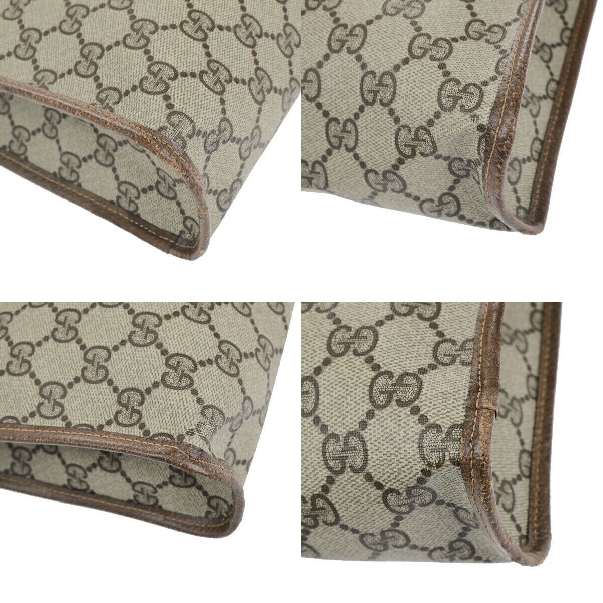 Gucci Old Brown Canvas Handbag (Pre-Owned) Size ONE SIZE - 5 Thumbnail