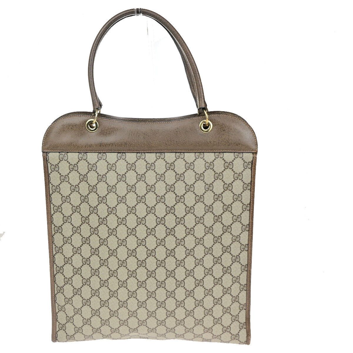 Gucci Old Brown Canvas Handbag (Pre-Owned) Size ONE SIZE - 2 Thumbnail