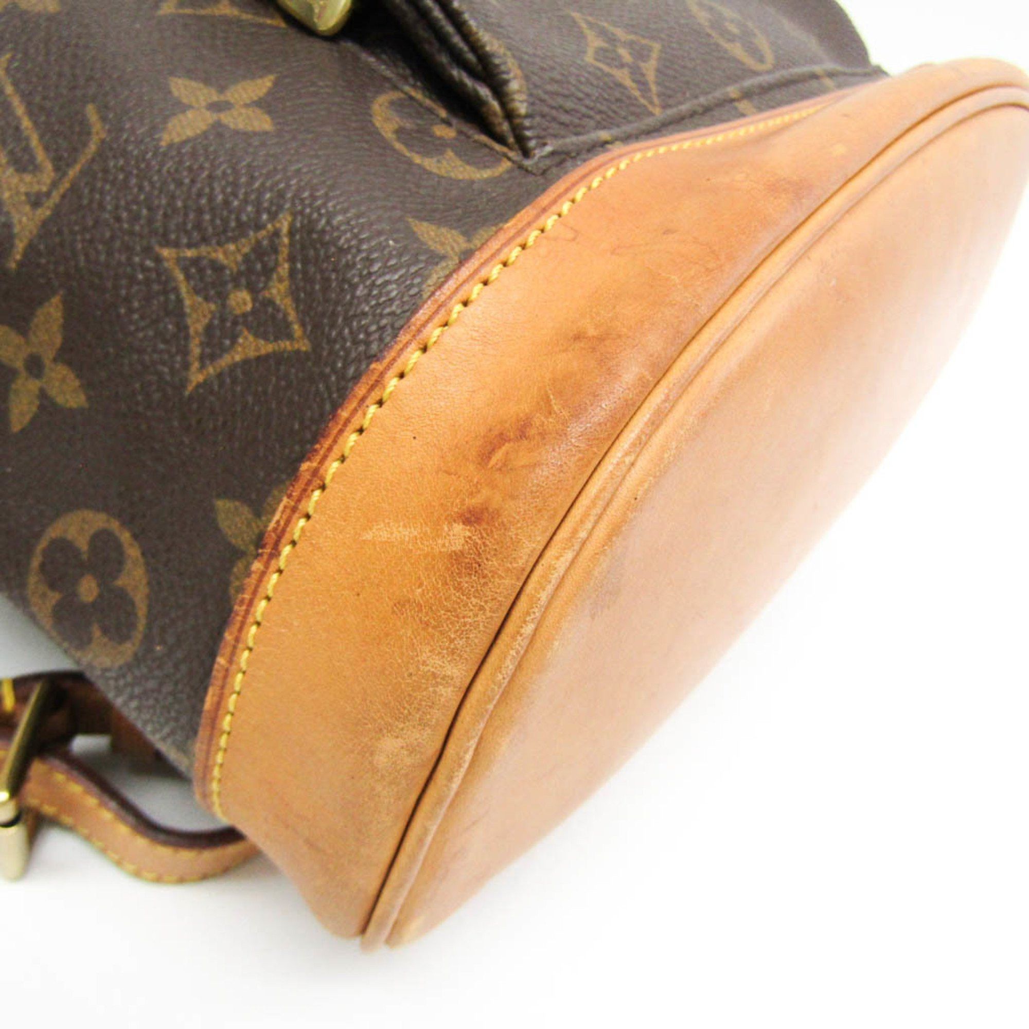 Louis Vuitton Montsouris Mm Brown Canvas Backpack Bag (Pre-Owned) Size ONE SIZE - 8 Thumbnail