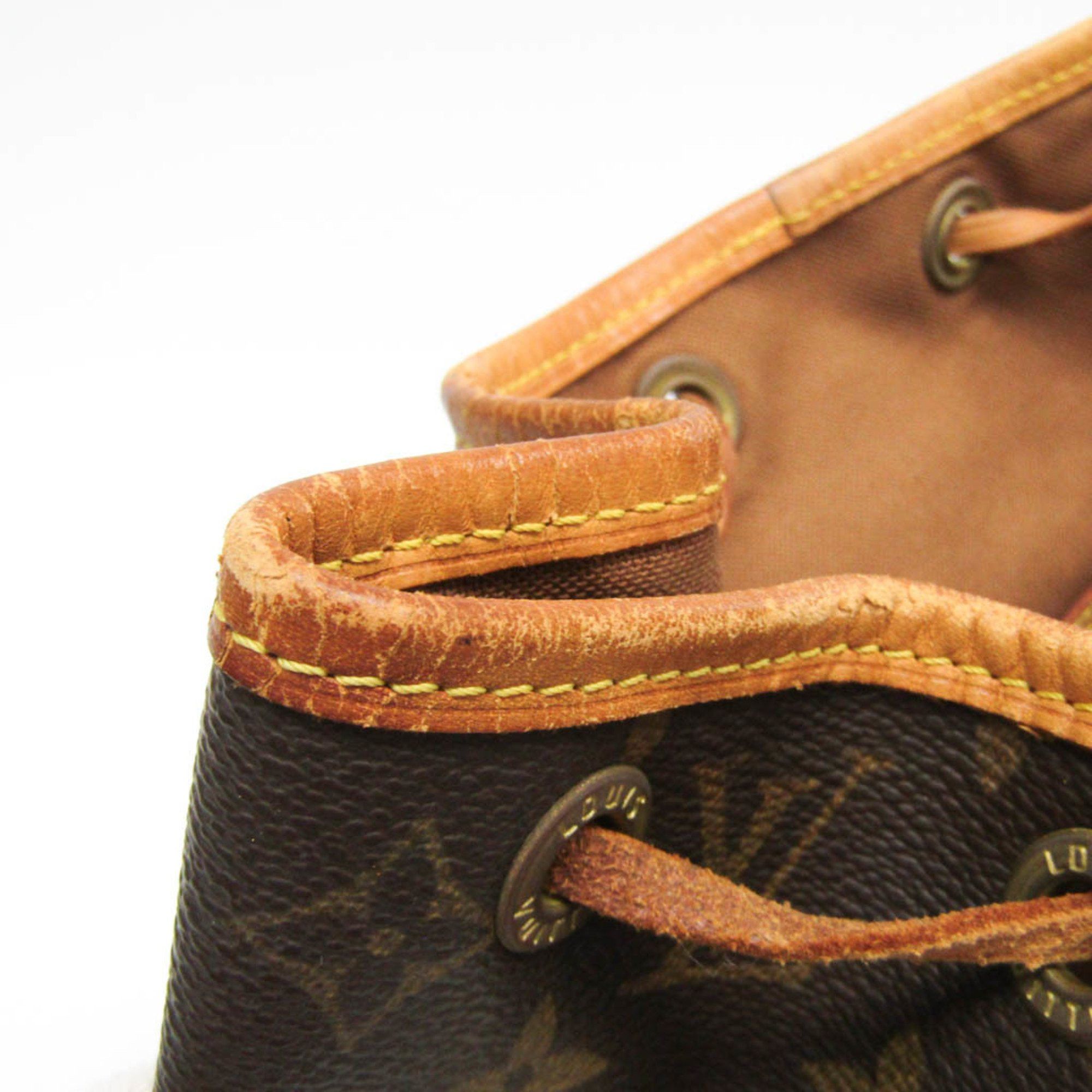 Louis Vuitton Montsouris Mm Brown Canvas Backpack Bag (Pre-Owned) Size ONE SIZE - 7 Thumbnail