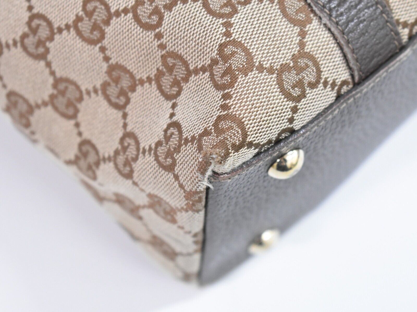 Gucci Abbey Beige Canvas Tote Bag (Pre-Owned) Size ONE SIZE - 5 Thumbnail
