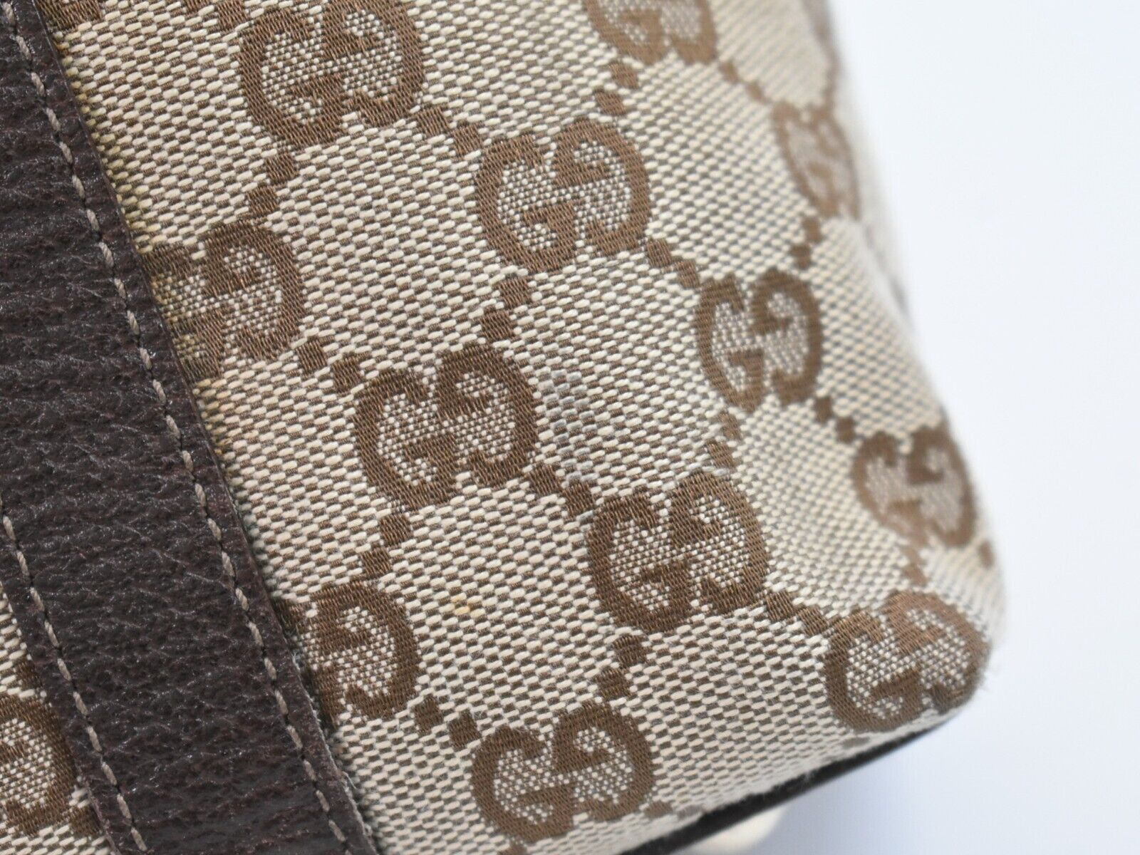 Gucci Abbey Beige Canvas Tote Bag (Pre-Owned) Size ONE SIZE - 14 Thumbnail