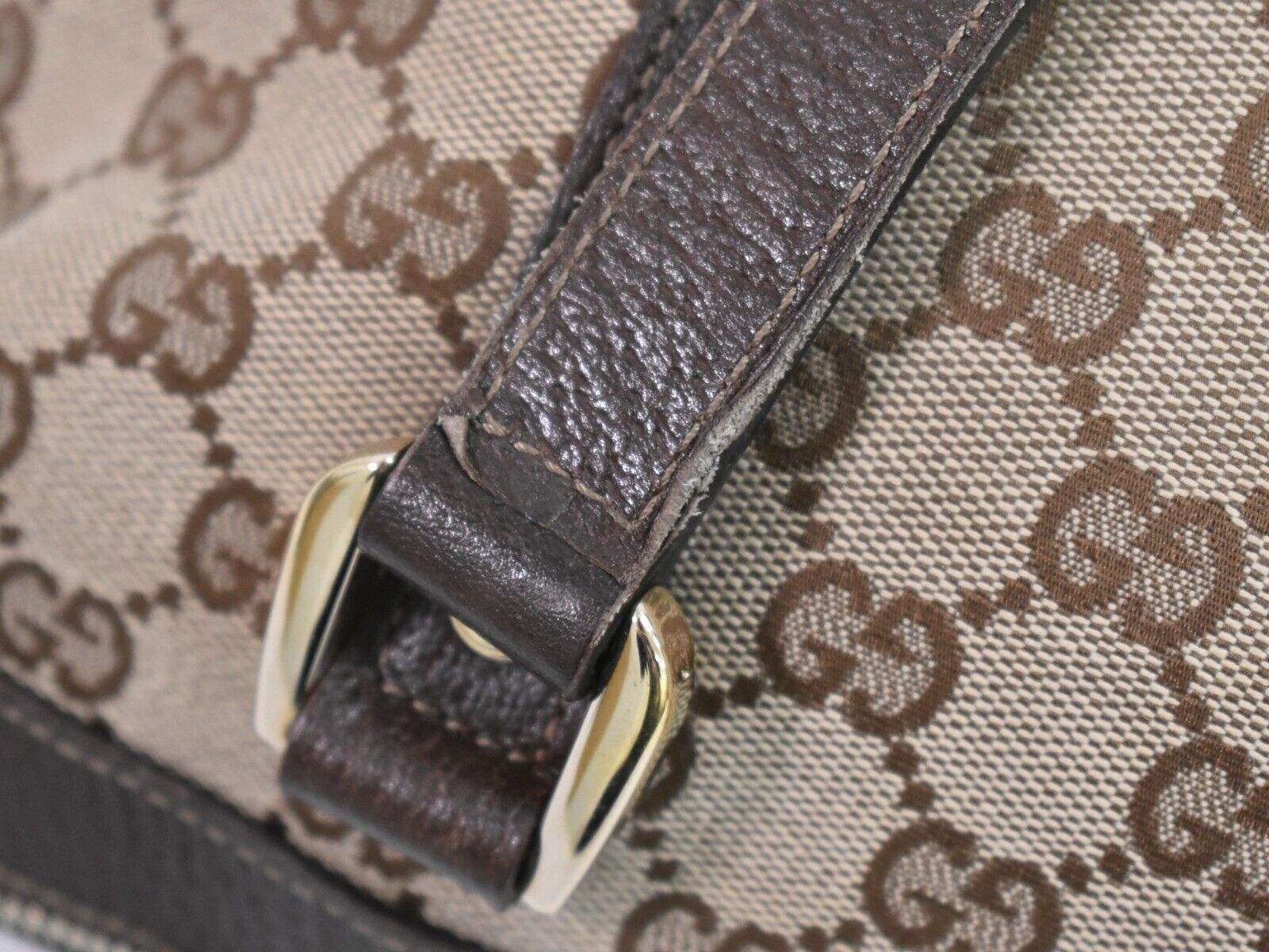 Gucci Abbey Beige Canvas Tote Bag (Pre-Owned) Size ONE SIZE - 17 Thumbnail