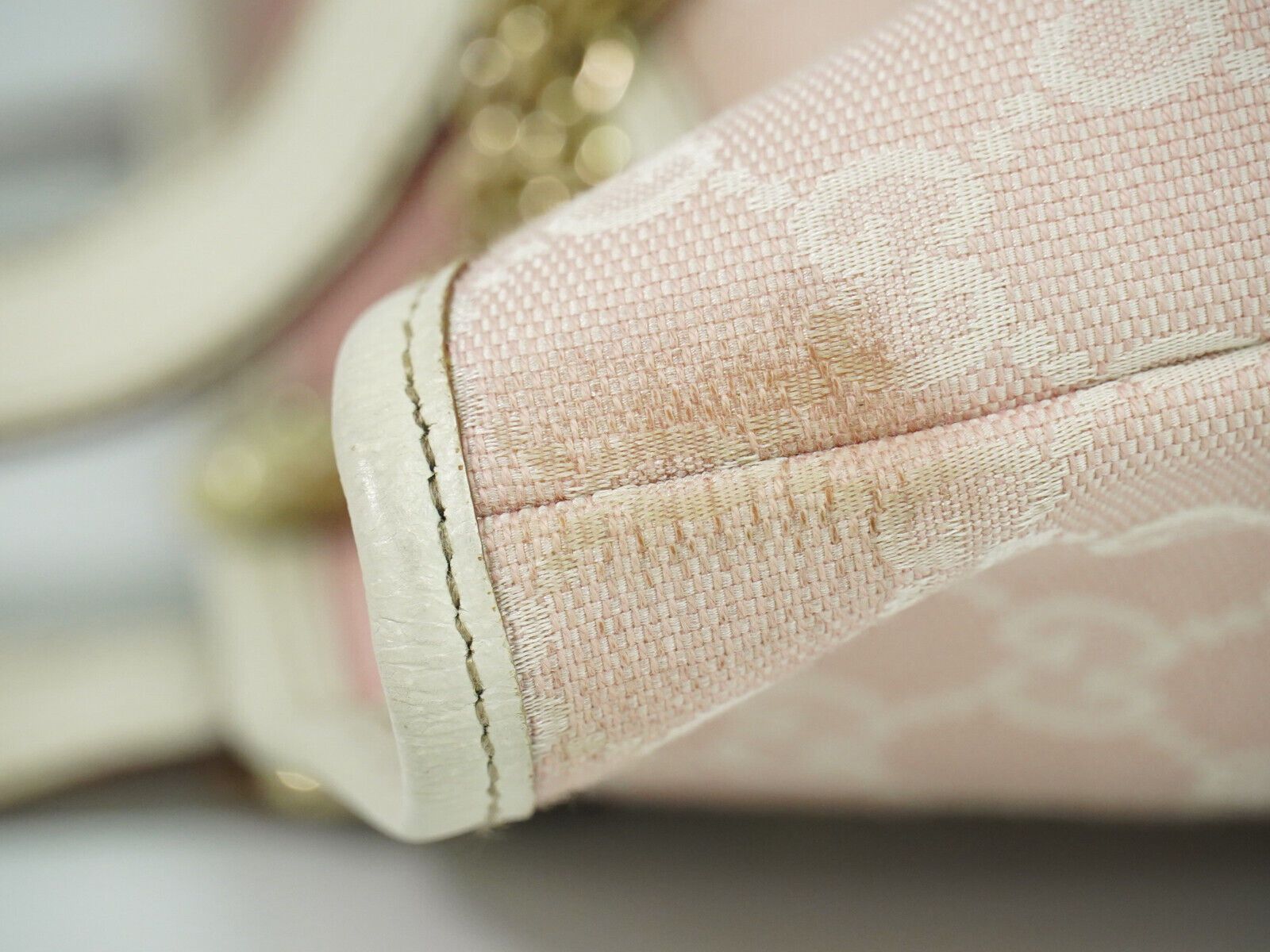 Gucci Sherry Pink Canvas Tote Bag (Pre-Owned) Size ONE SIZE - 6 Thumbnail