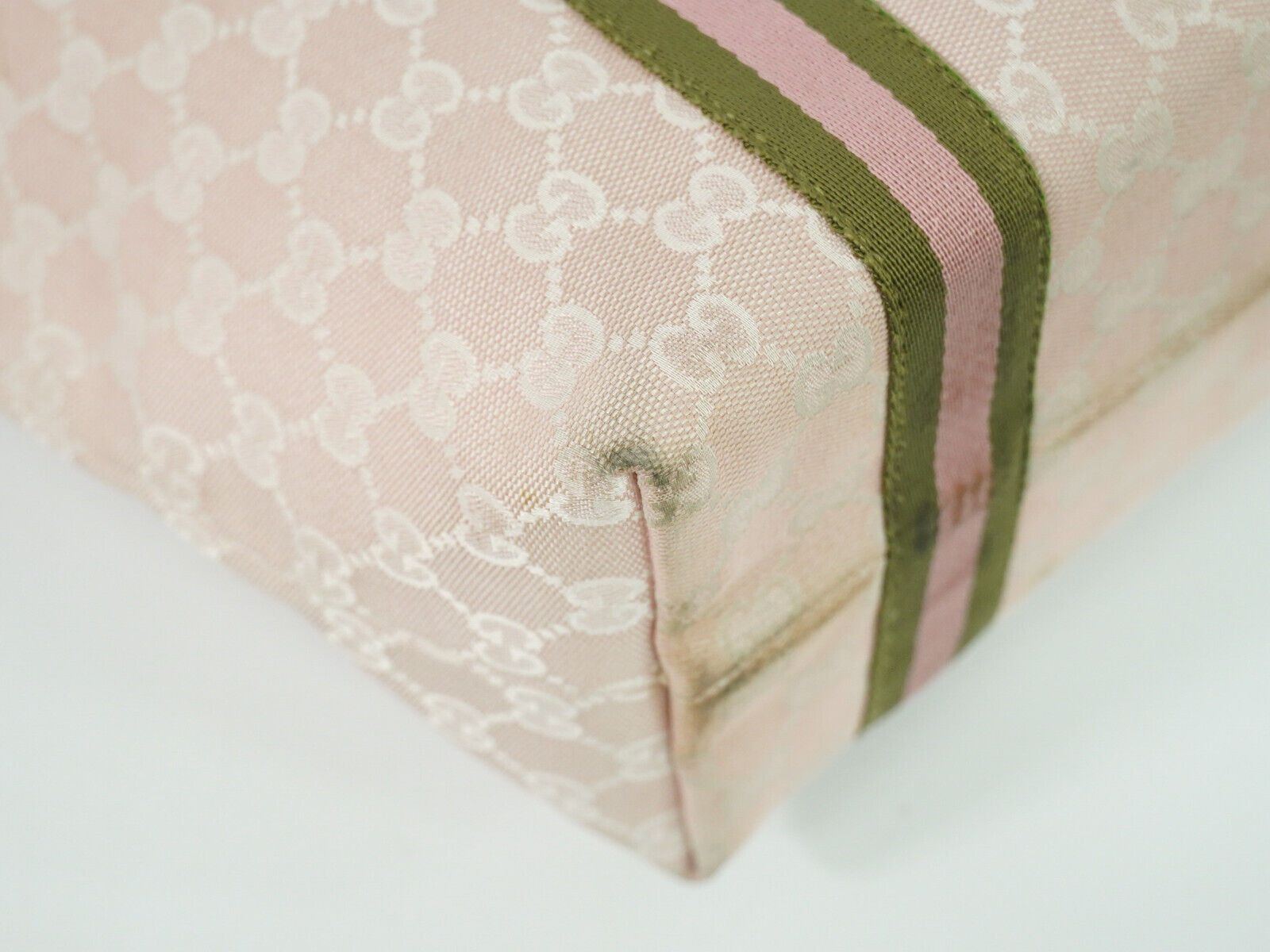 Gucci Sherry Pink Canvas Tote Bag (Pre-Owned) Size ONE SIZE - 15 Thumbnail
