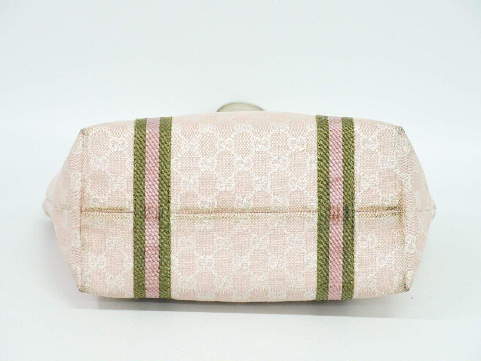 Gucci Sherry Pink Canvas Tote Bag (Pre-Owned) Size ONE SIZE - 3 Thumbnail