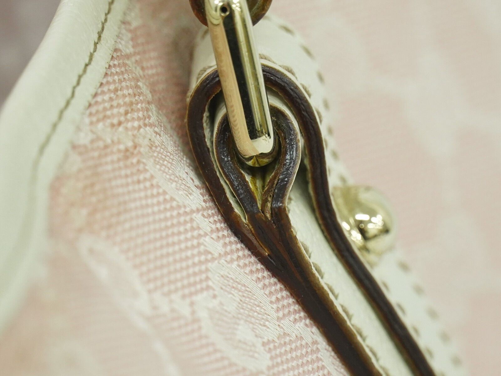 Gucci Sherry Pink Canvas Tote Bag (Pre-Owned) Size ONE SIZE - 11 Thumbnail