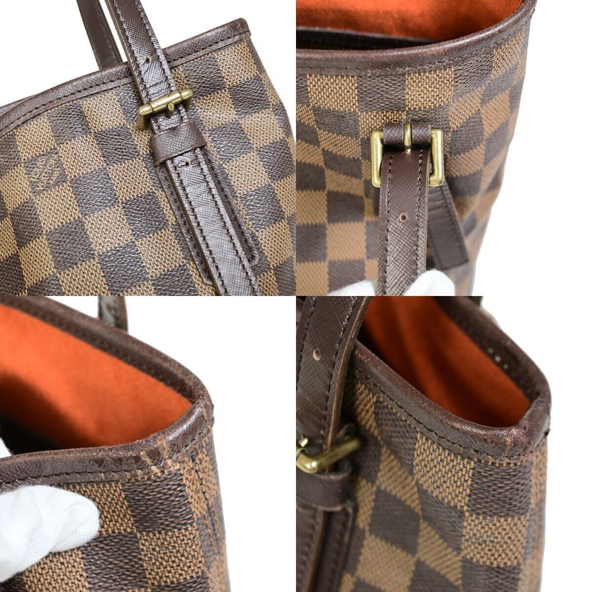 Louis Vuitton Marais Brown Canvas Shoulder Bag (Pre-Owned) Size ONE SIZE - 7 Thumbnail