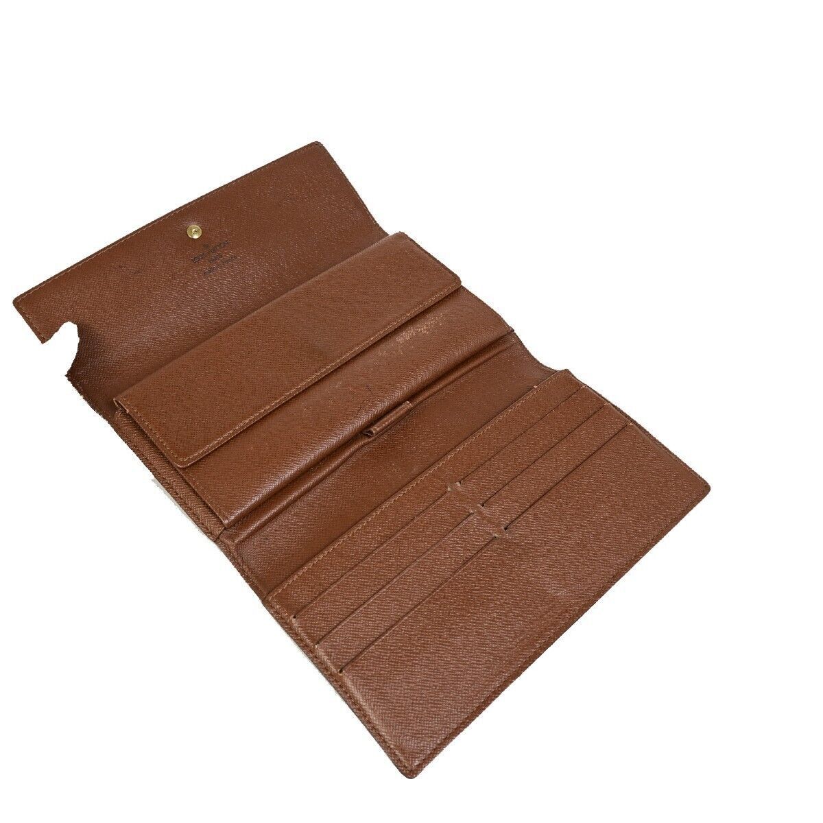 Louis Vuitton Trésor Brown Canvas Wallet (Pre-Owned) Size ONE SIZE - 13 Thumbnail