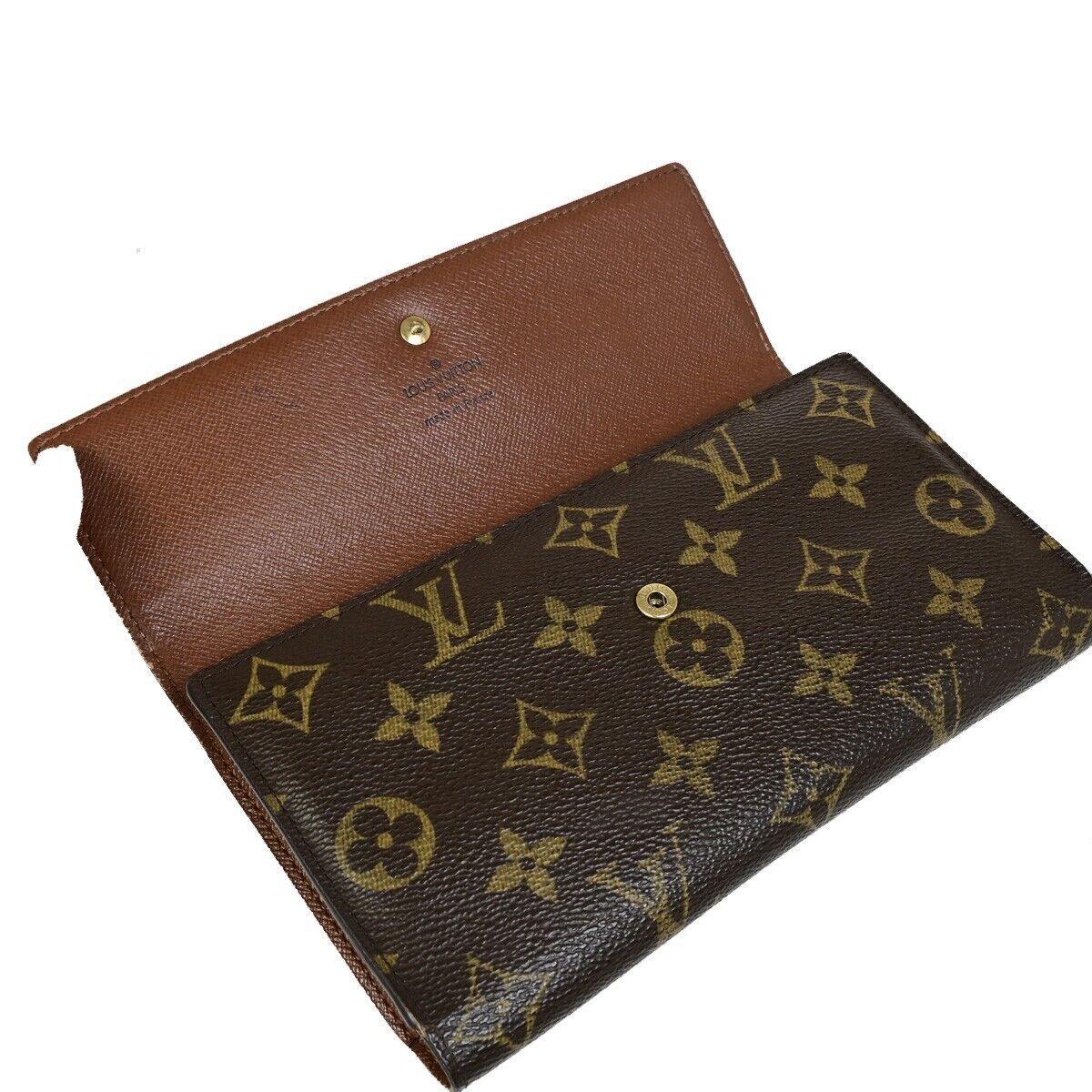 Louis Vuitton Trésor Brown Canvas Wallet (Pre-Owned) Size ONE SIZE - 17 Thumbnail