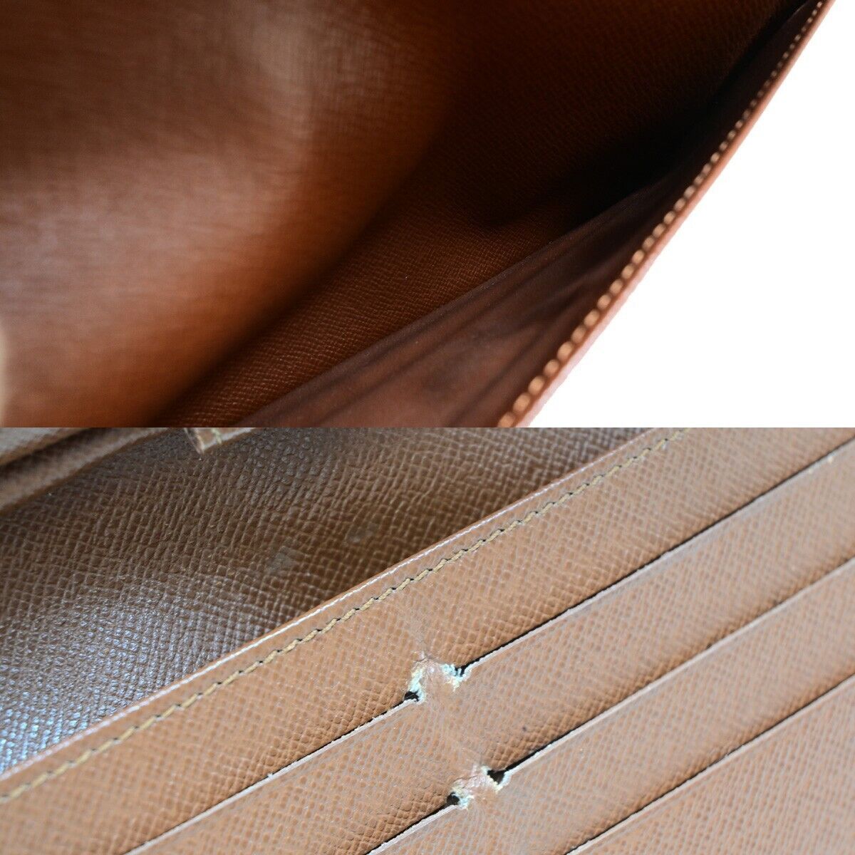 Louis Vuitton Trésor Brown Canvas Wallet (Pre-Owned) Size ONE SIZE - 10 Thumbnail