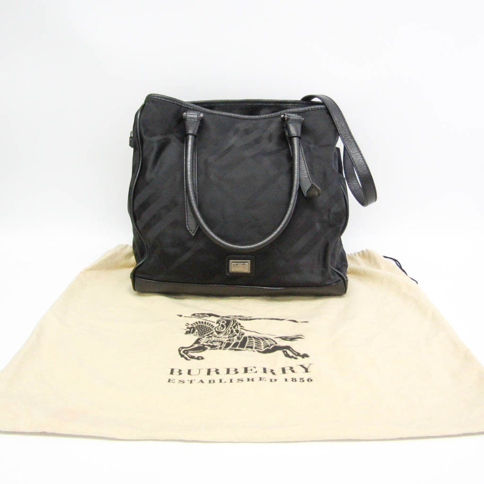 Burberry Black Synthetic Shoulder Bag (Pre-Owned) Size ONE SIZE - 11 Thumbnail