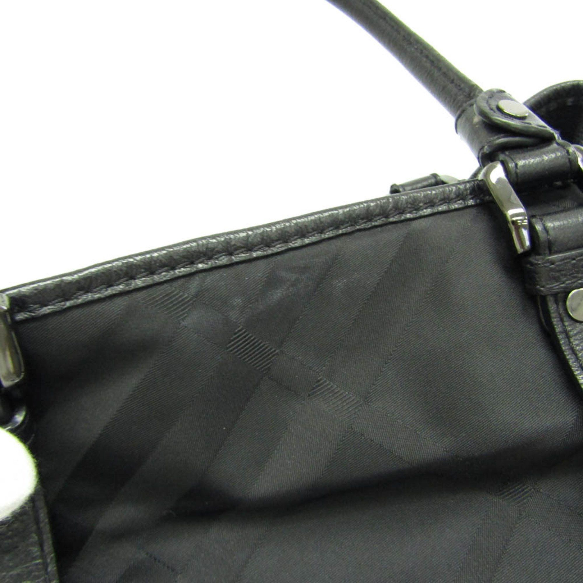 Burberry Black Synthetic Shoulder Bag (Pre-Owned) Size ONE SIZE - 18 Thumbnail