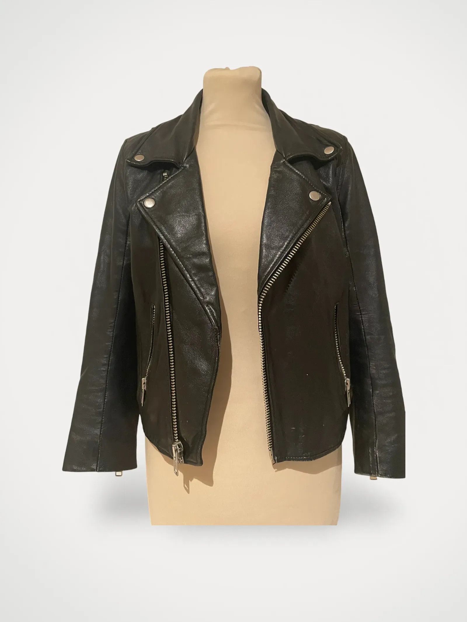 Ganni Passion Bilerjacket Leather Jacket