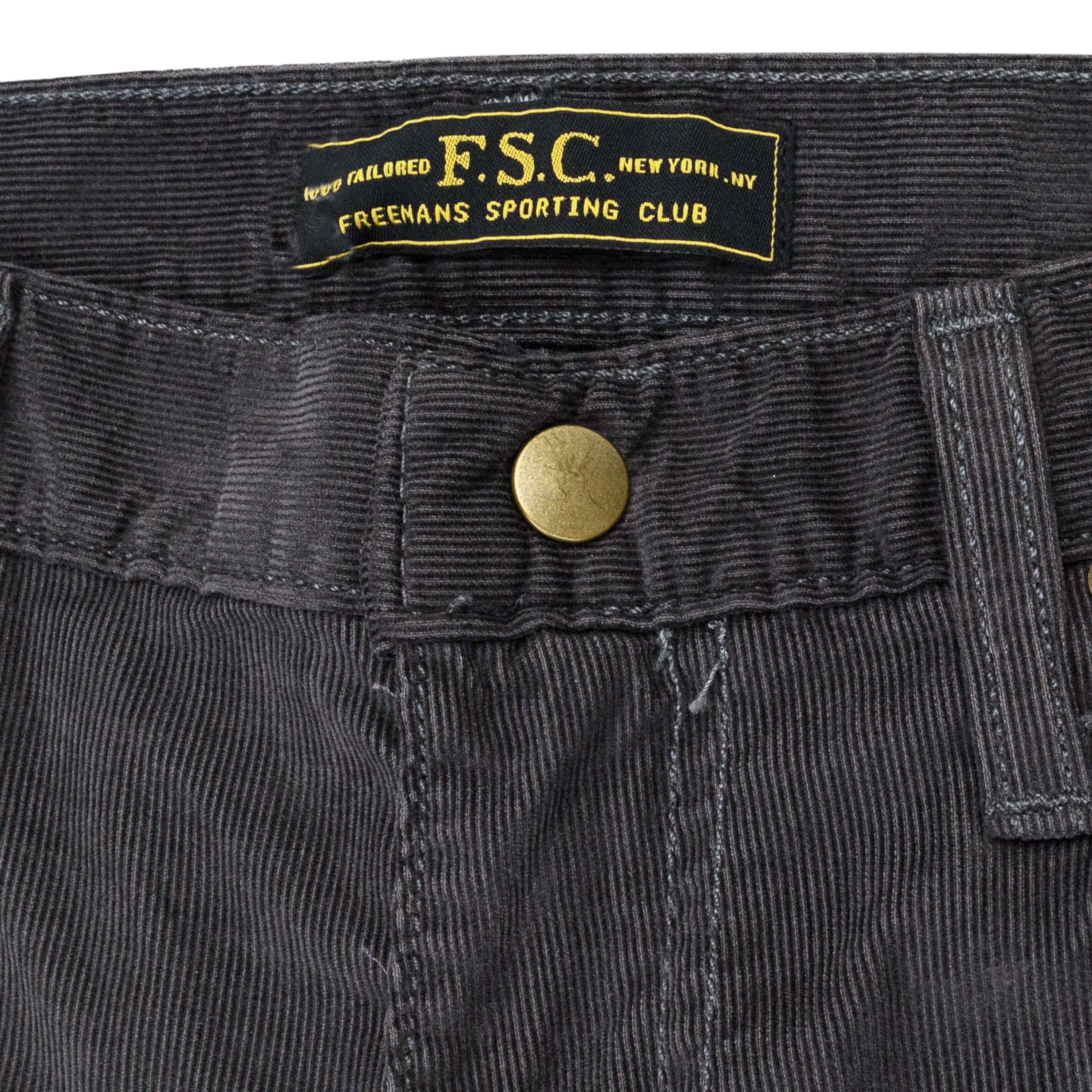 Freemans Sporting Club Charcoal Grey Corduroy Cotton Jeans Size 33 Size US 33 - 5 Thumbnail