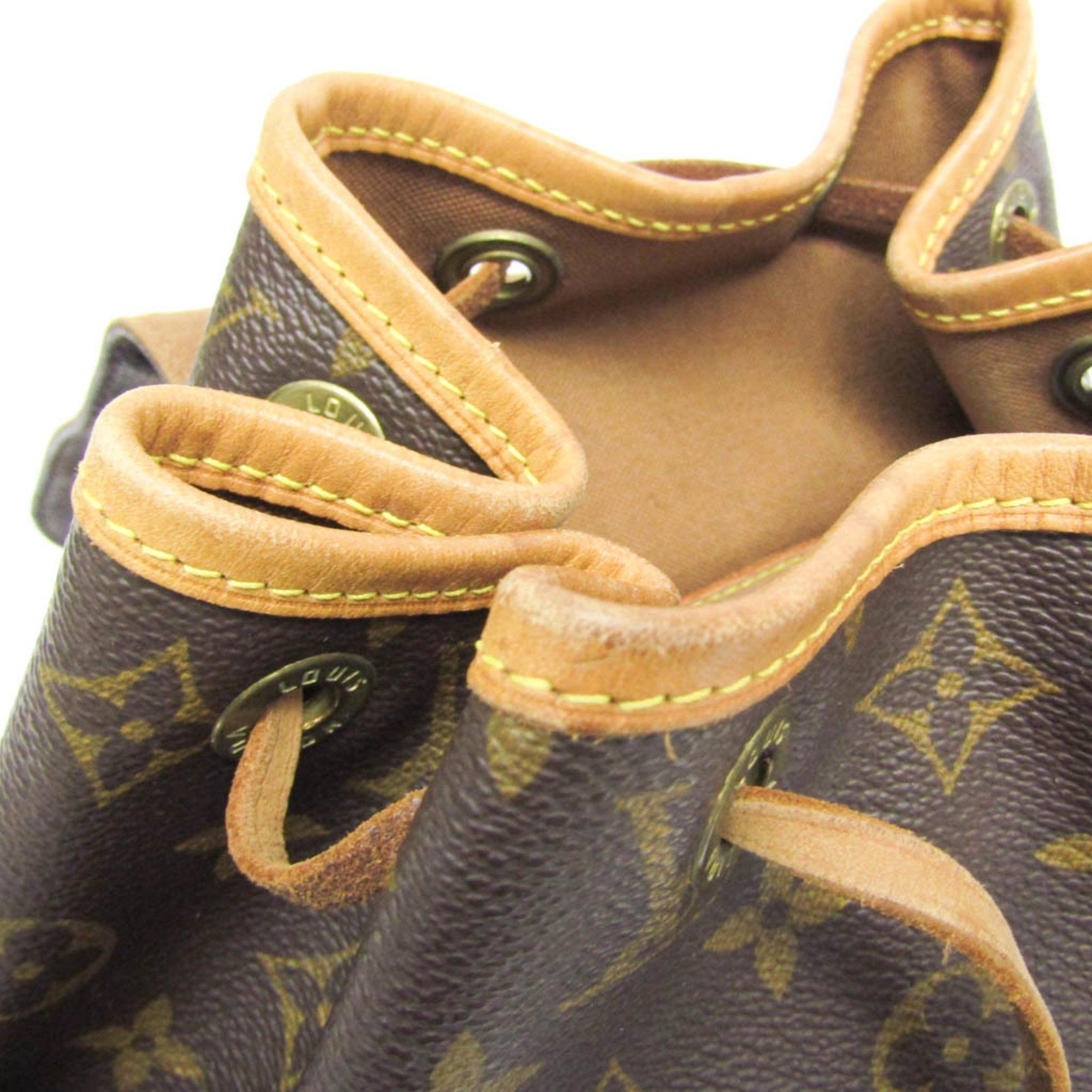 Louis Vuitton Montsouris Mm Brown Canvas Backpack Bag (Pre-Owned) Size ONE SIZE - 13 Thumbnail