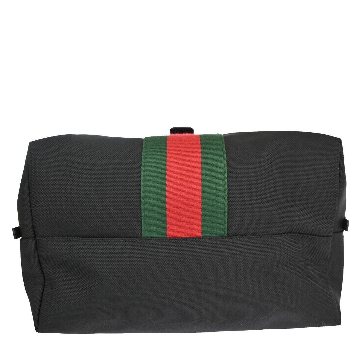 Gucci Sherry Black Canvas Backpack Bag (Pre-Owned) Size ONE SIZE - 13 Thumbnail